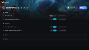 Baldurs Gate 3 Trainer screenshot