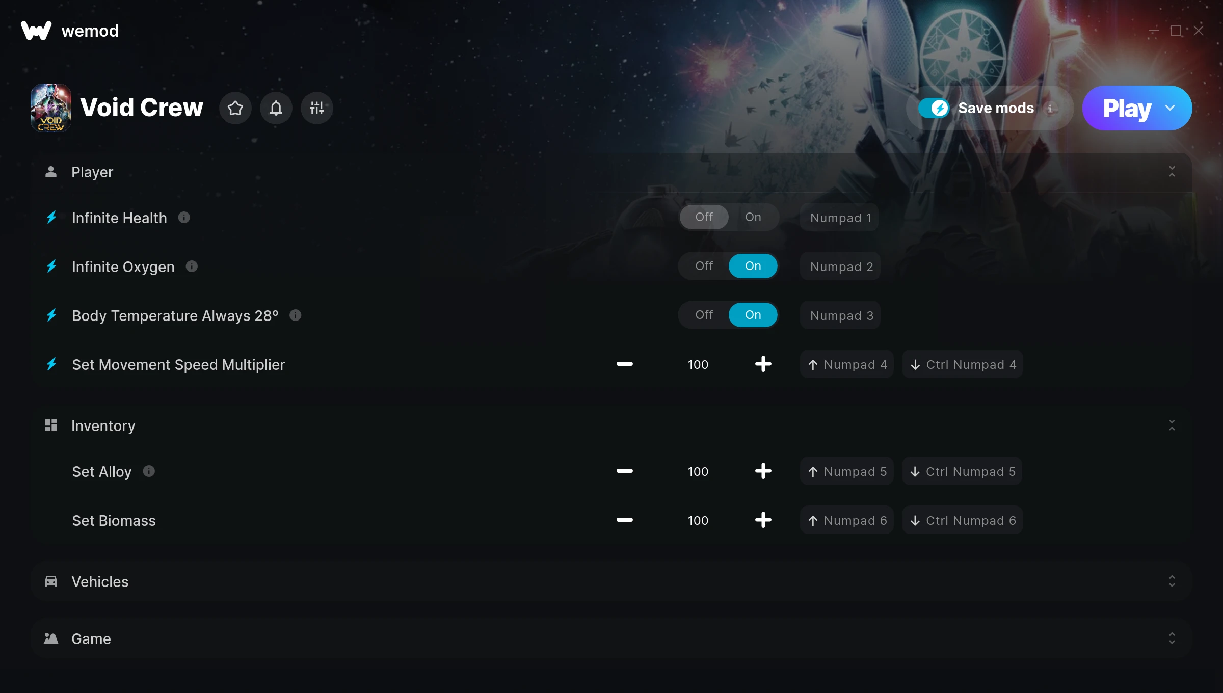 Void Crew Trainer screenshot