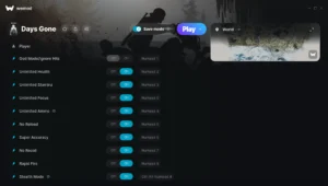 Days Gone Trainer screenshot