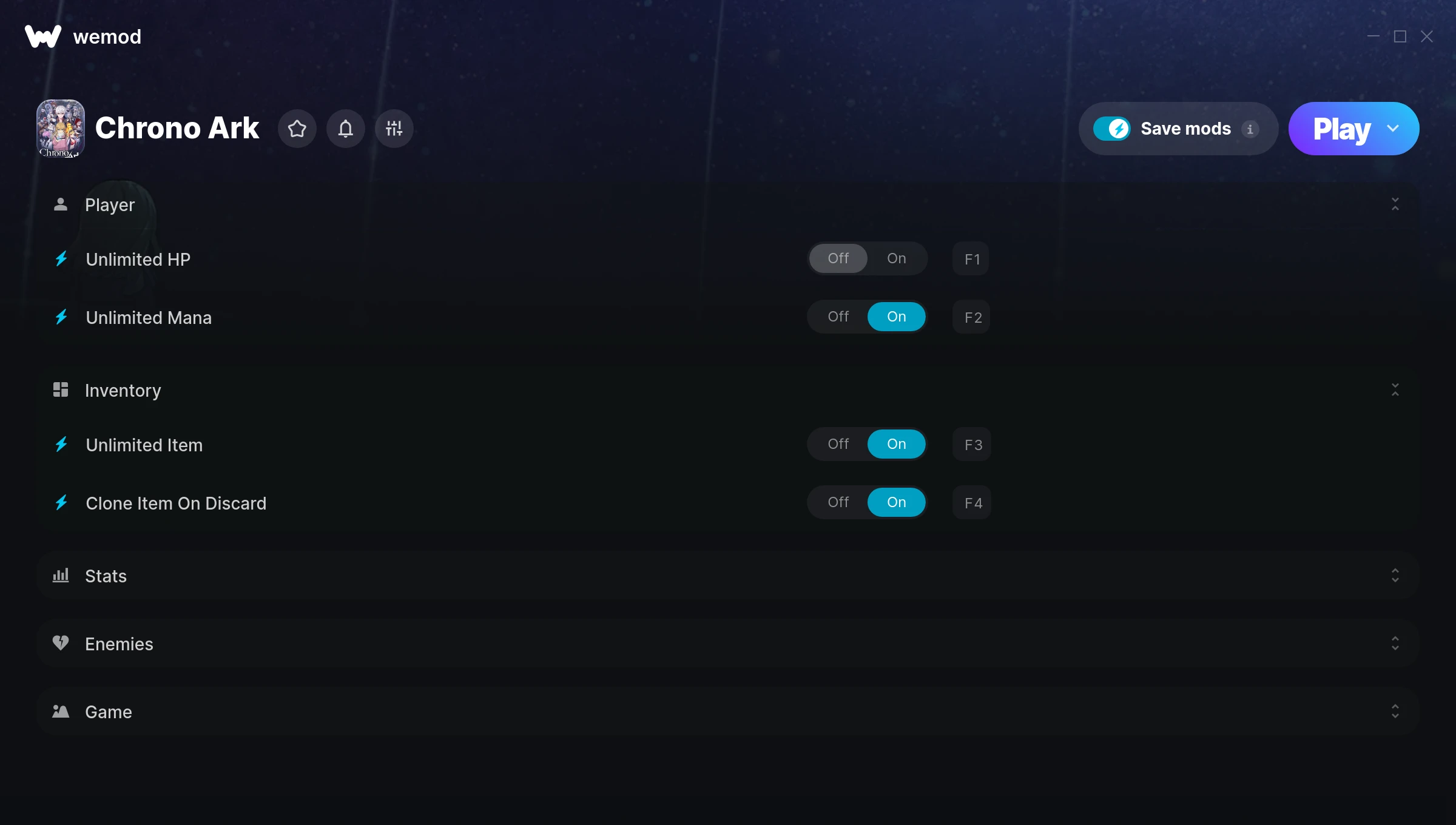Chrono Ark Trainer screenshot