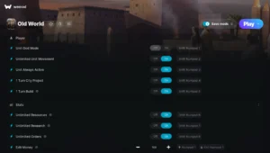 Old World Trainer screenshot