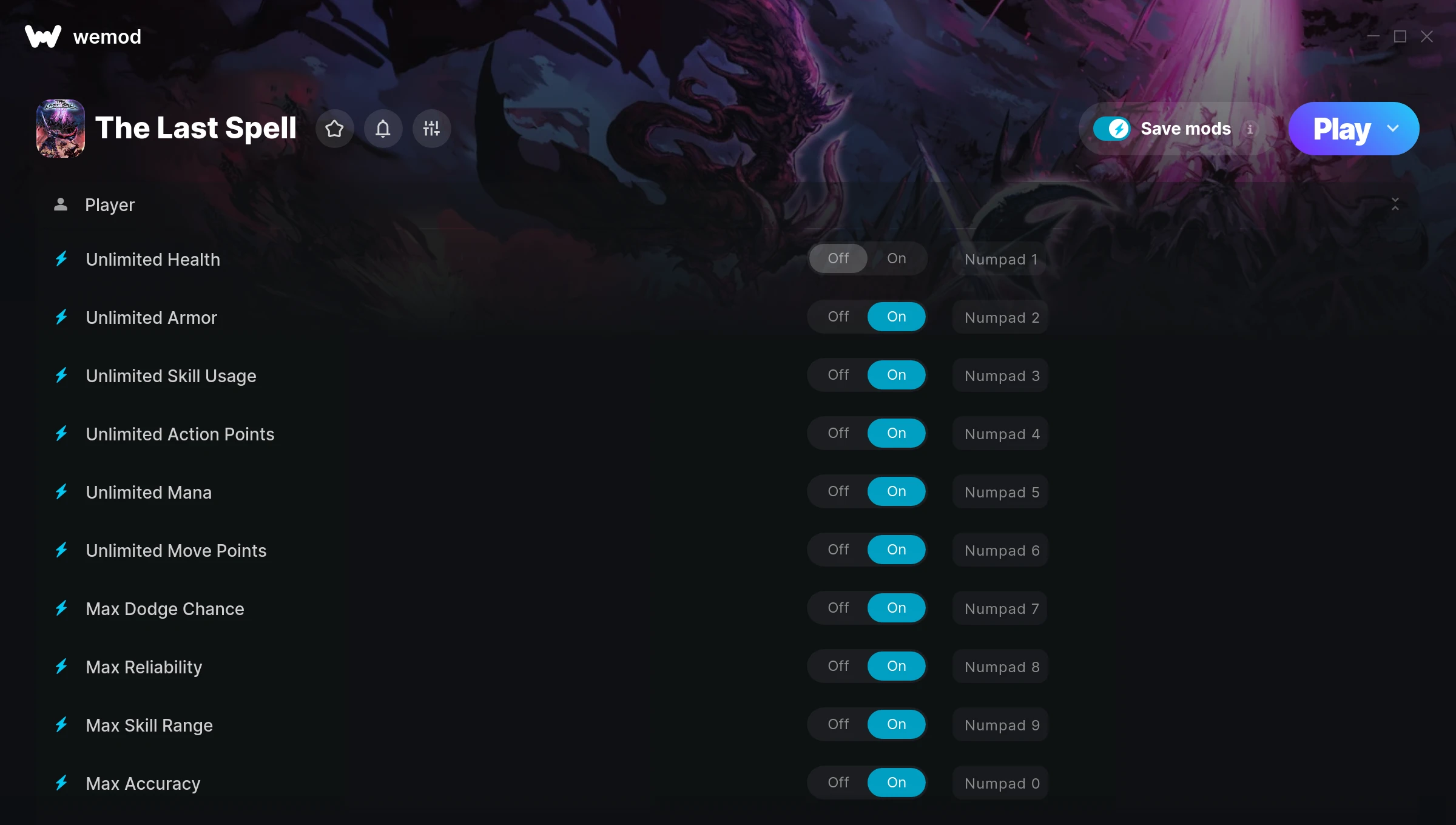 The Last Spell Trainer screenshot