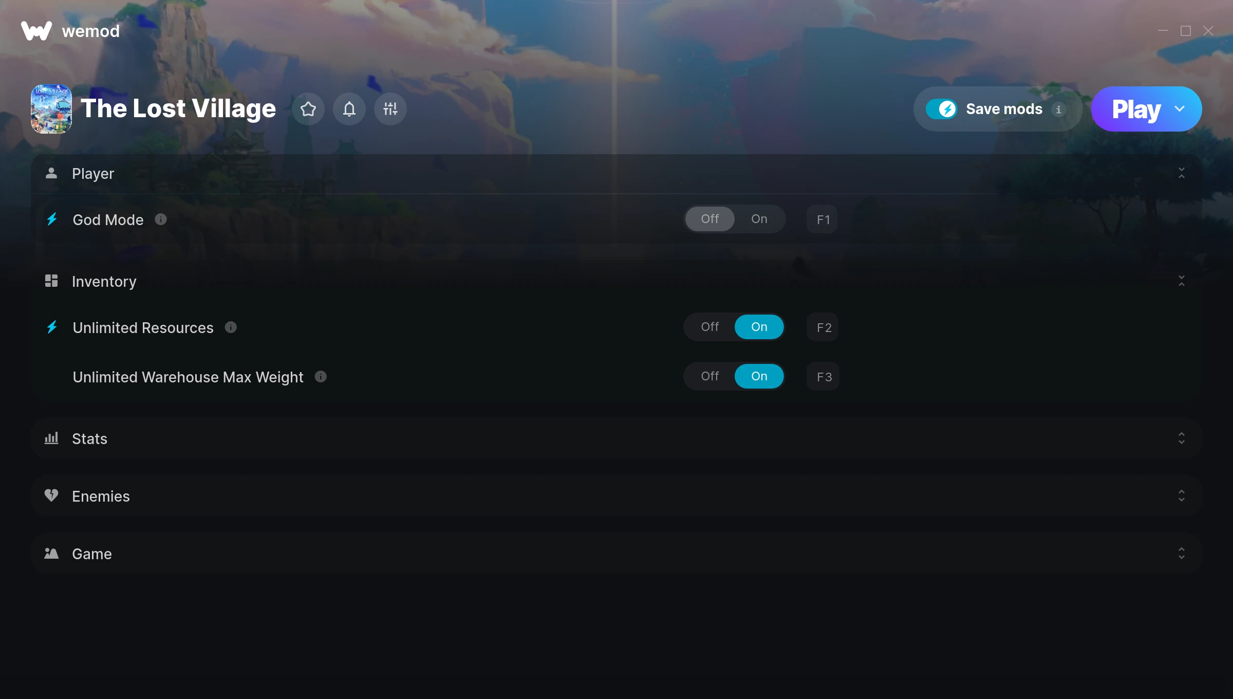 The Lost Village Trainer screenshot