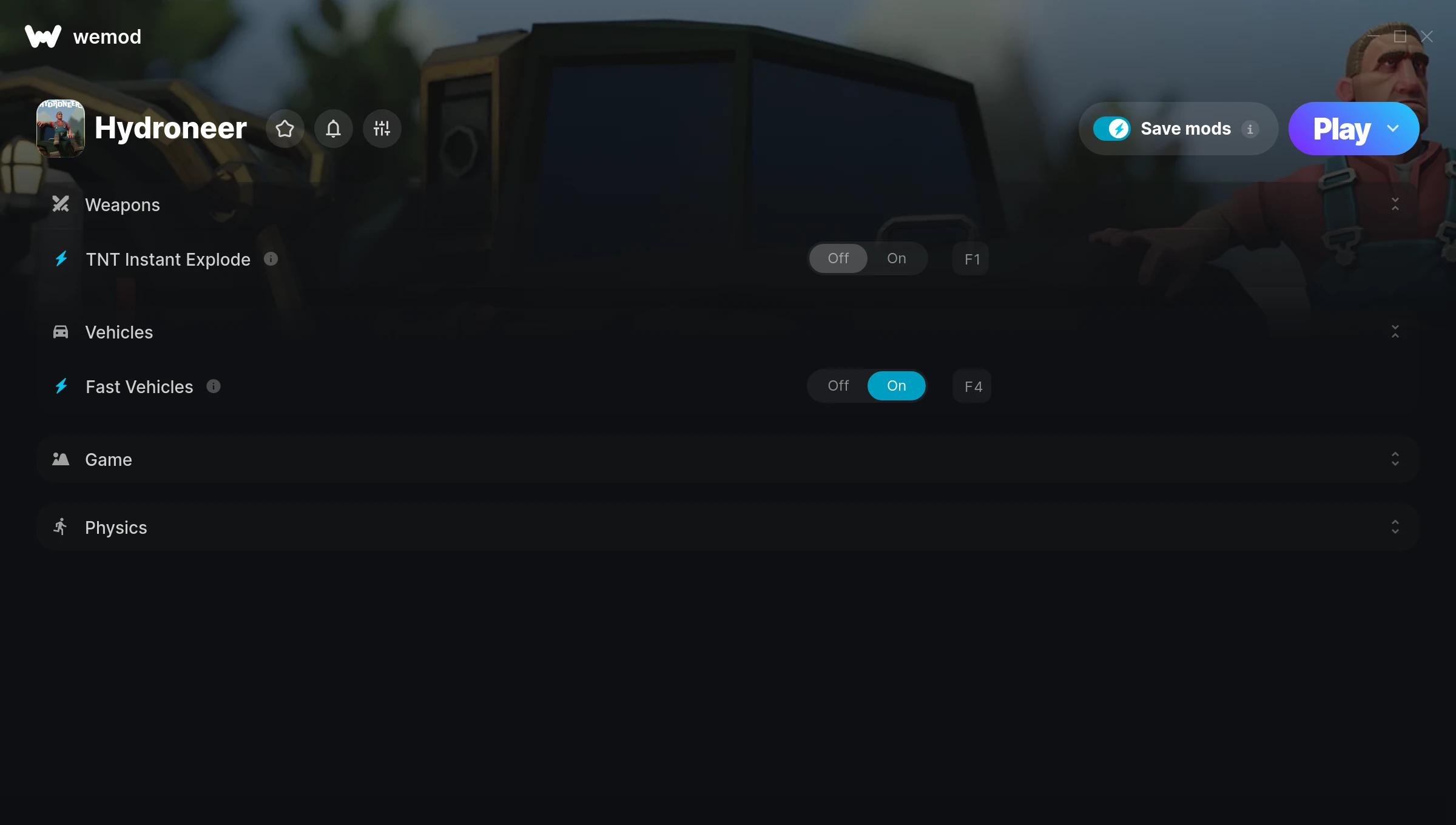 Hydroneer Trainer screenshot