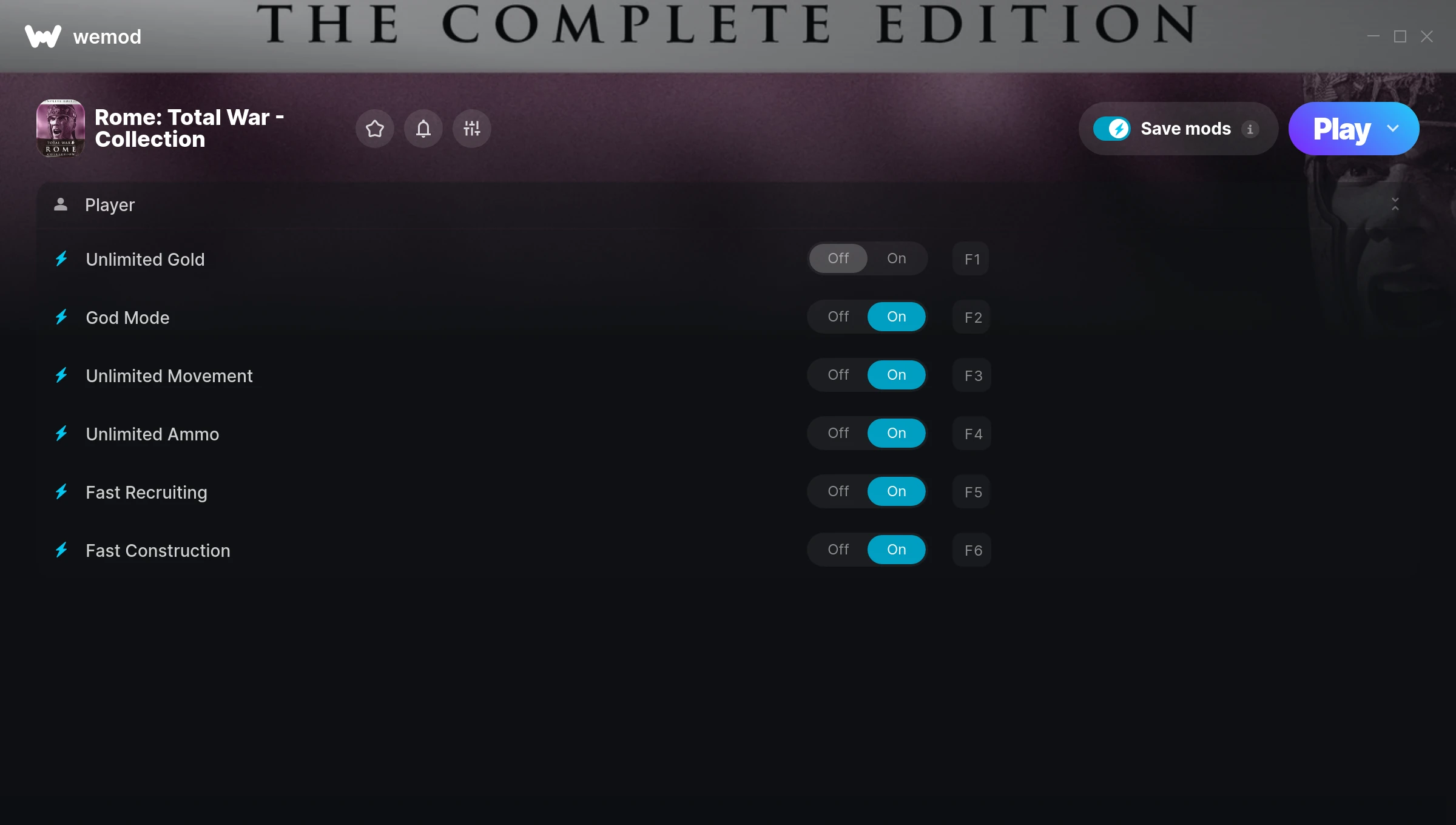 Rome: Total War - Collection Trainer screenshot