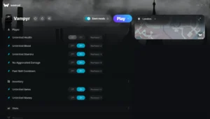 Vampyr Trainer screenshot