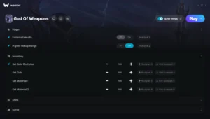 God Of Weapons Trainer screenshot