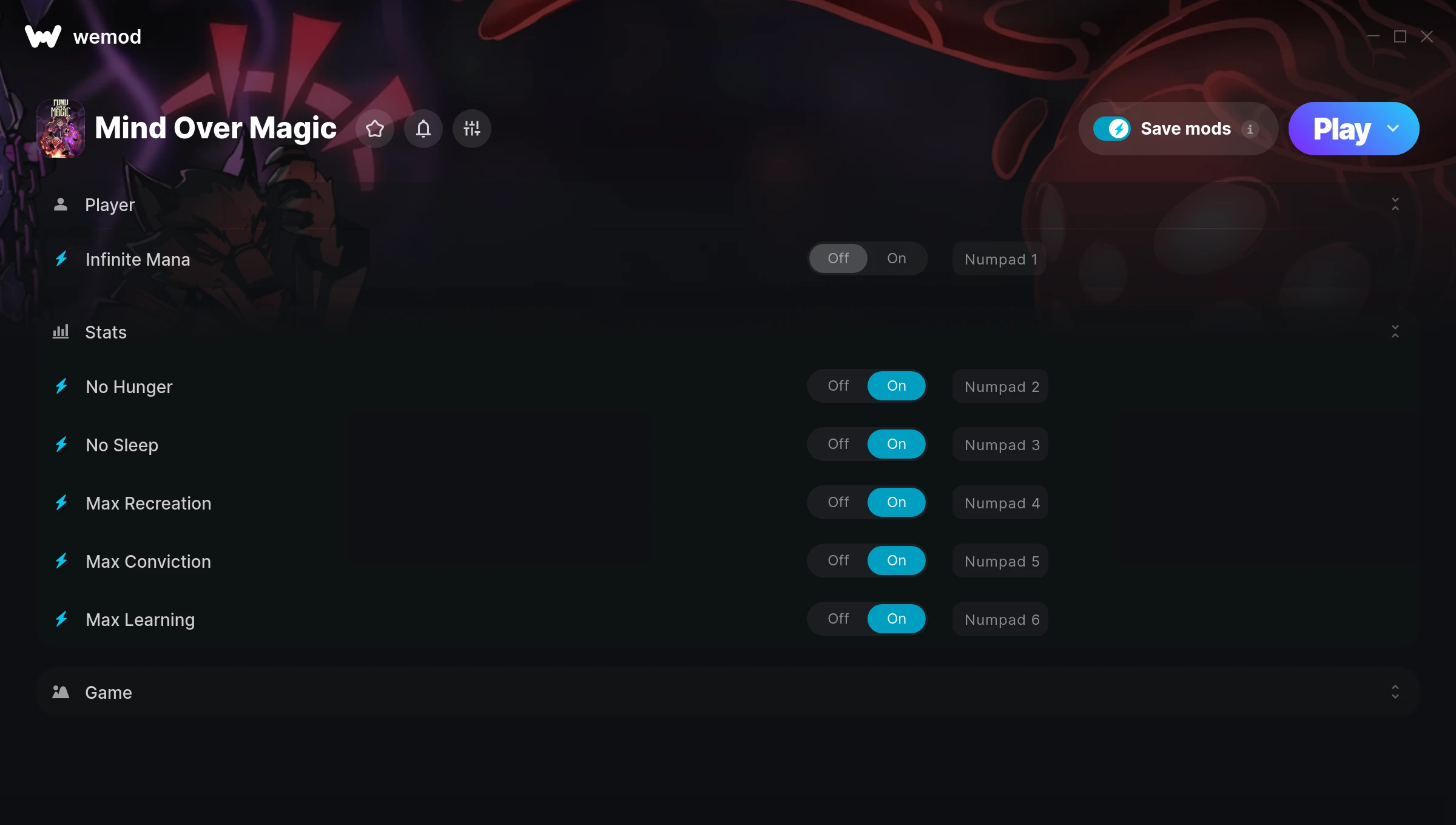 Mind Over Magic Trainer screenshot