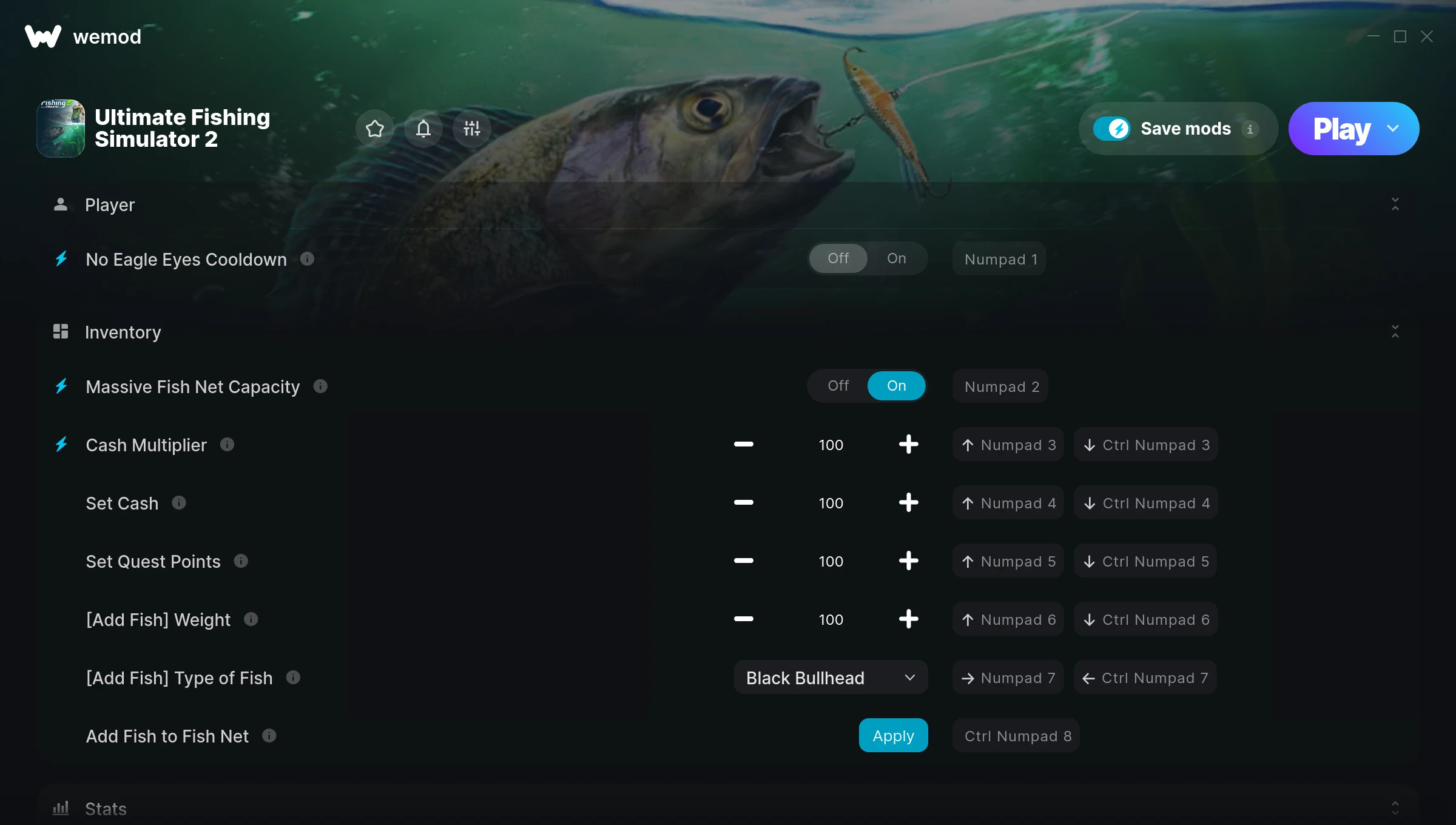 Ultimate Fishing Simulator 2 Trainer screenshot