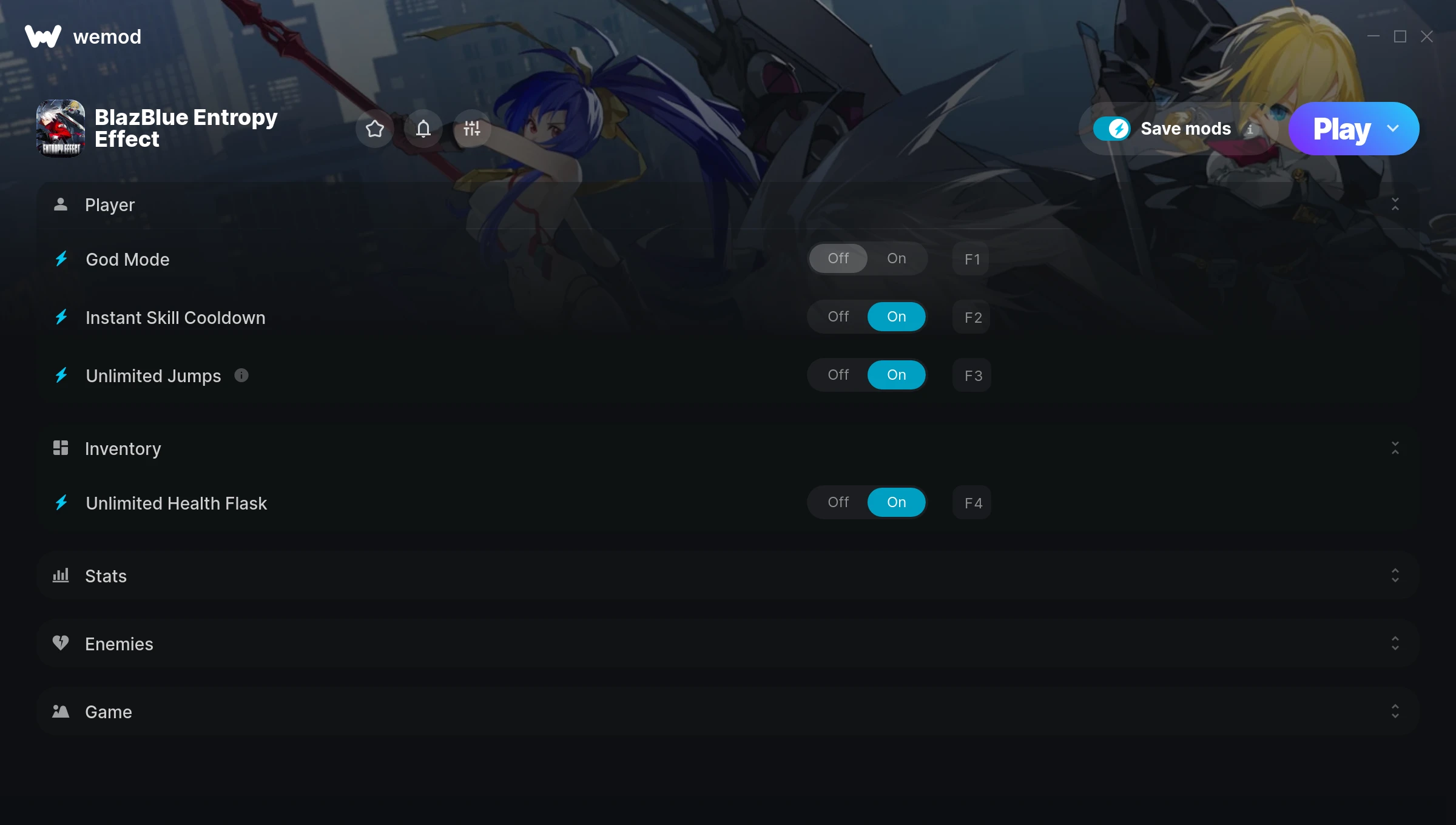 Blazblue Entropy Effect Trainer screenshot