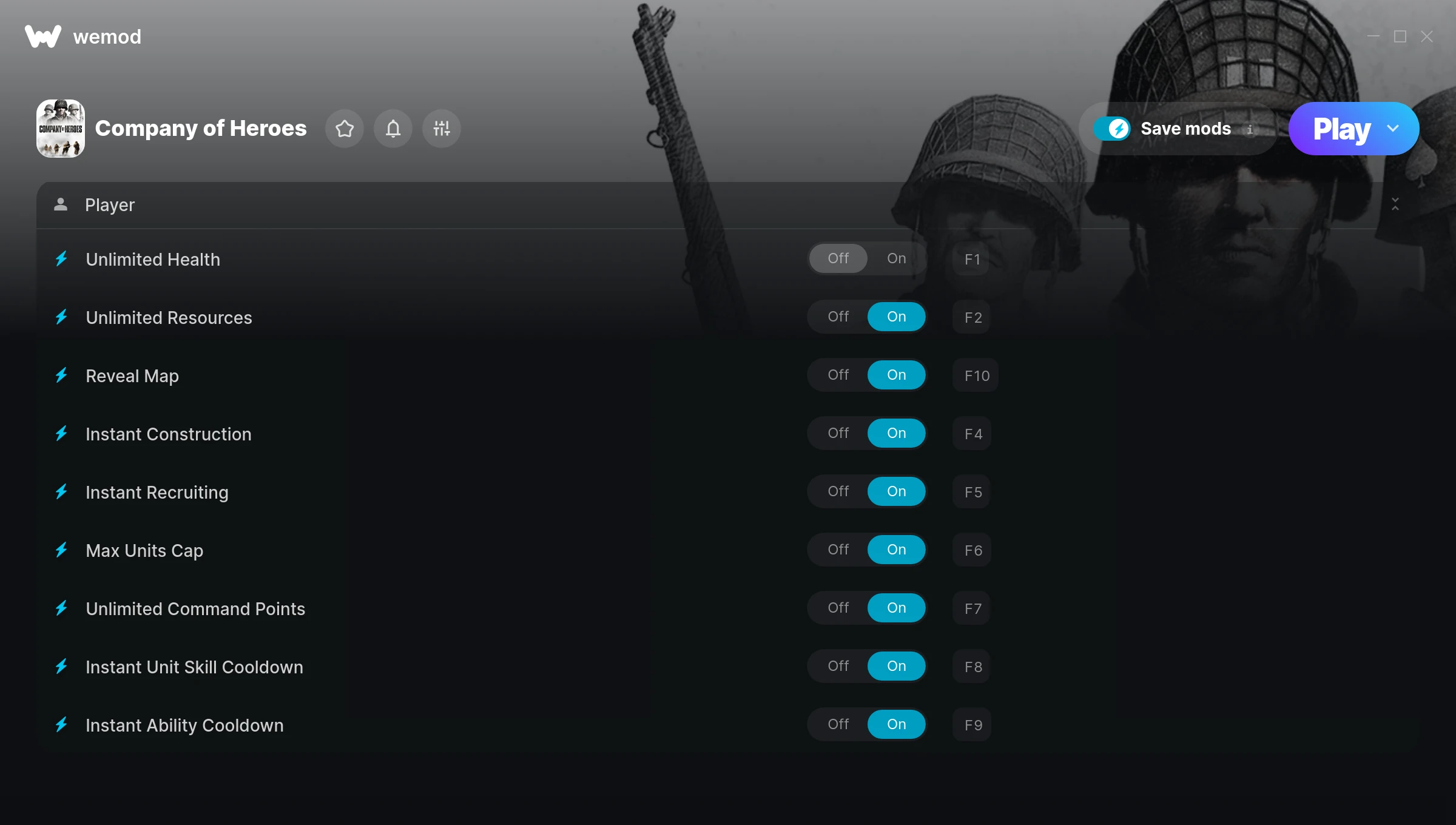 Company of Heroes Trainer screenshot