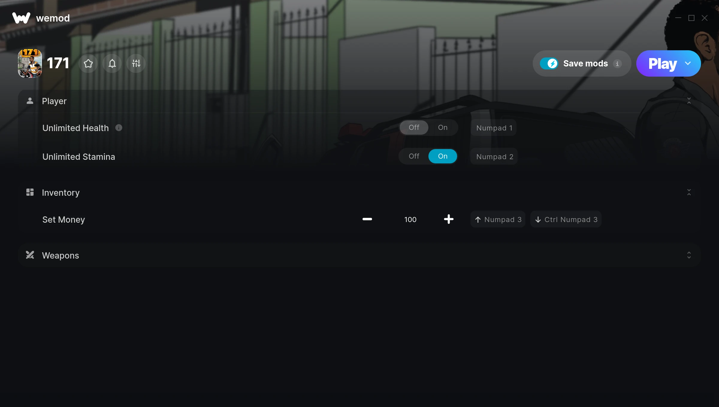 171 Trainer screenshot