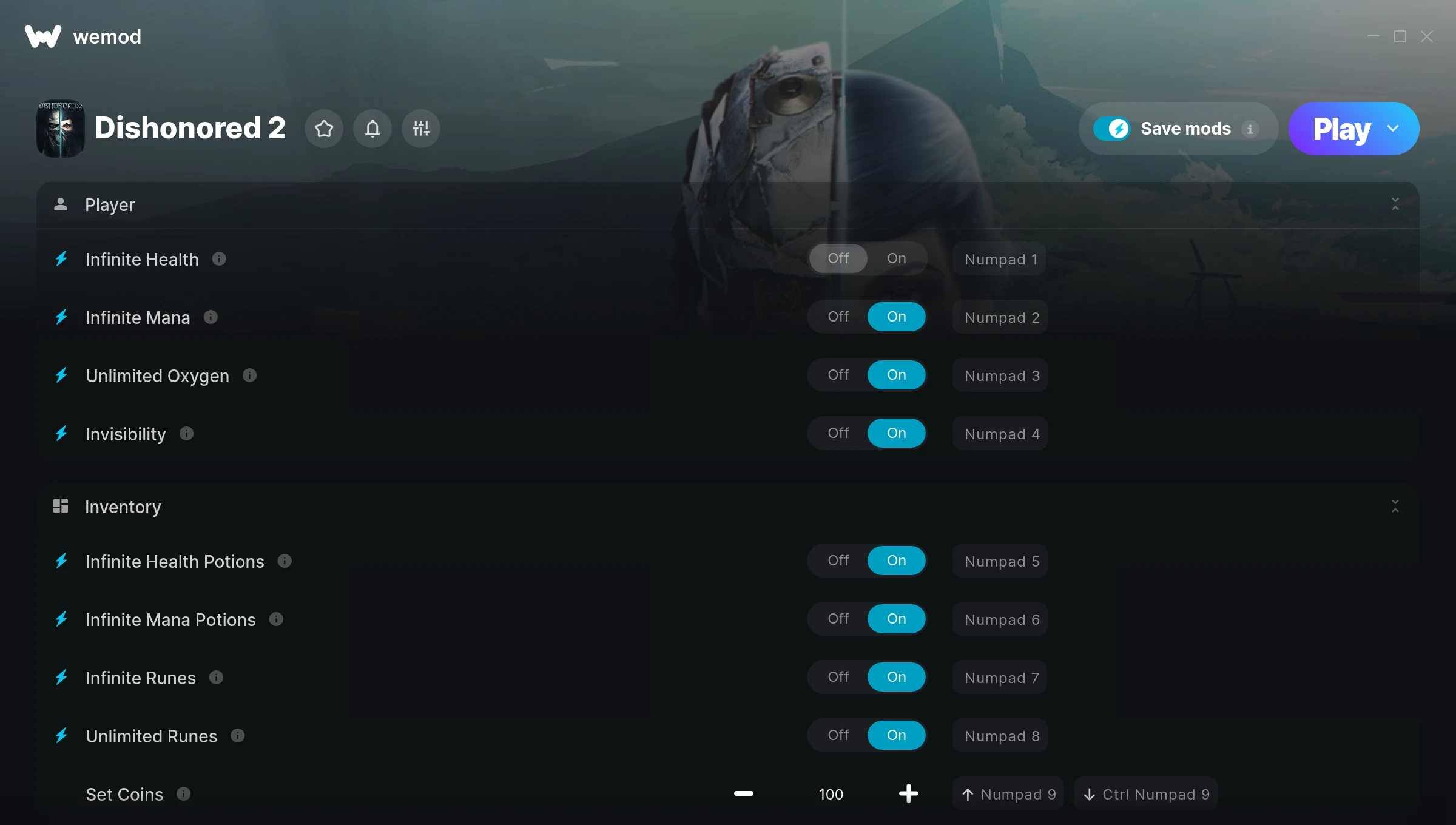 Dishonored 2 Trainer screenshot