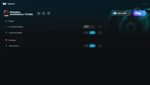 Planetary Annihilation: TITANS Trainer screenshot