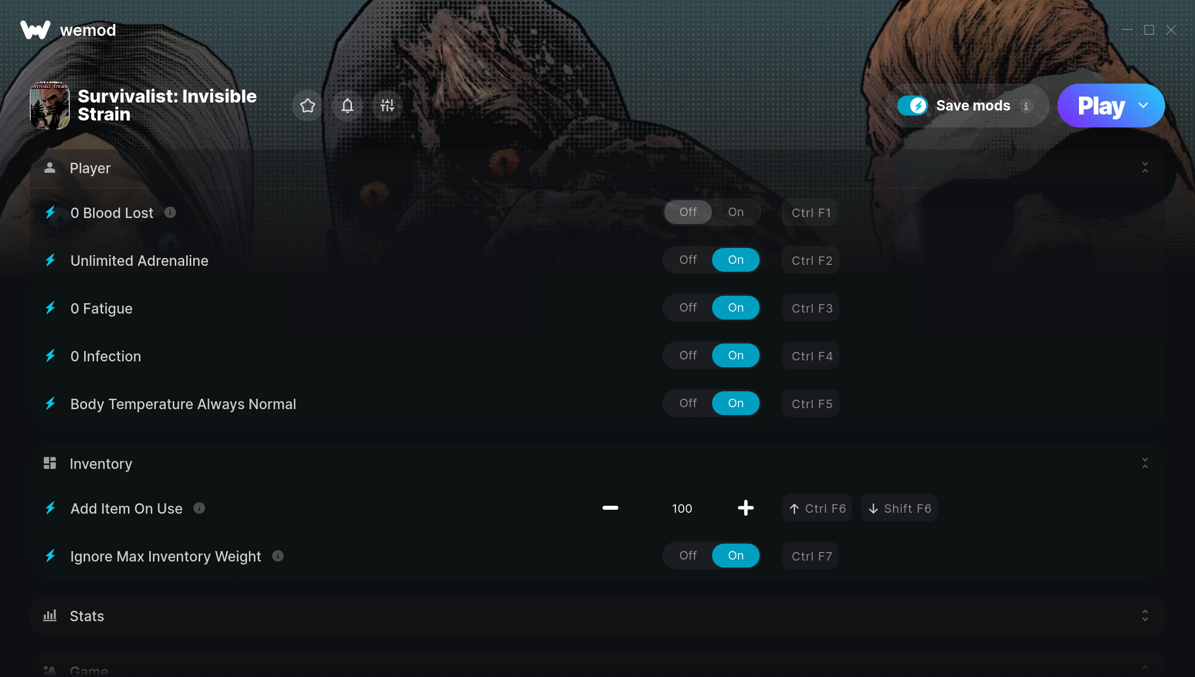 Survivalist: Invisible Strain Trainer screenshot