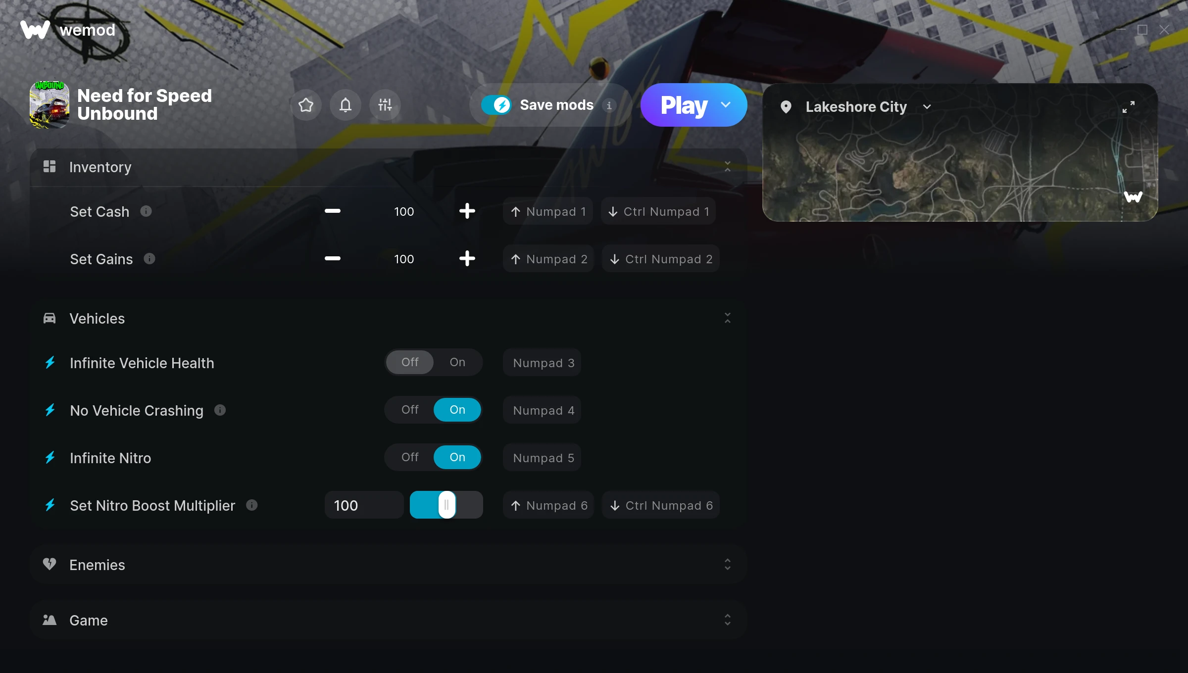 Need for Speed Unbound Trainer screenshot