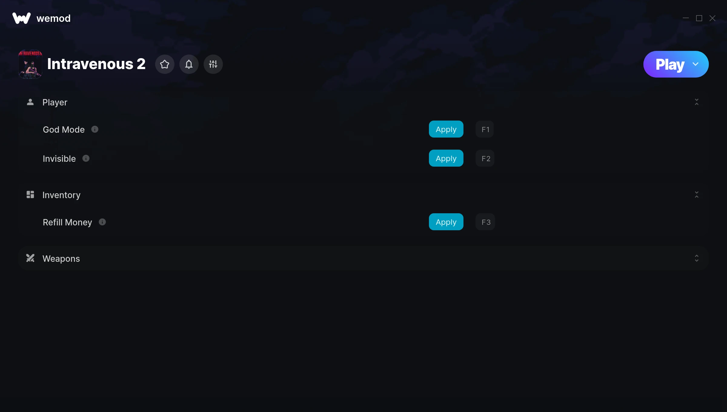 Intravenous 2 Trainer screenshot
