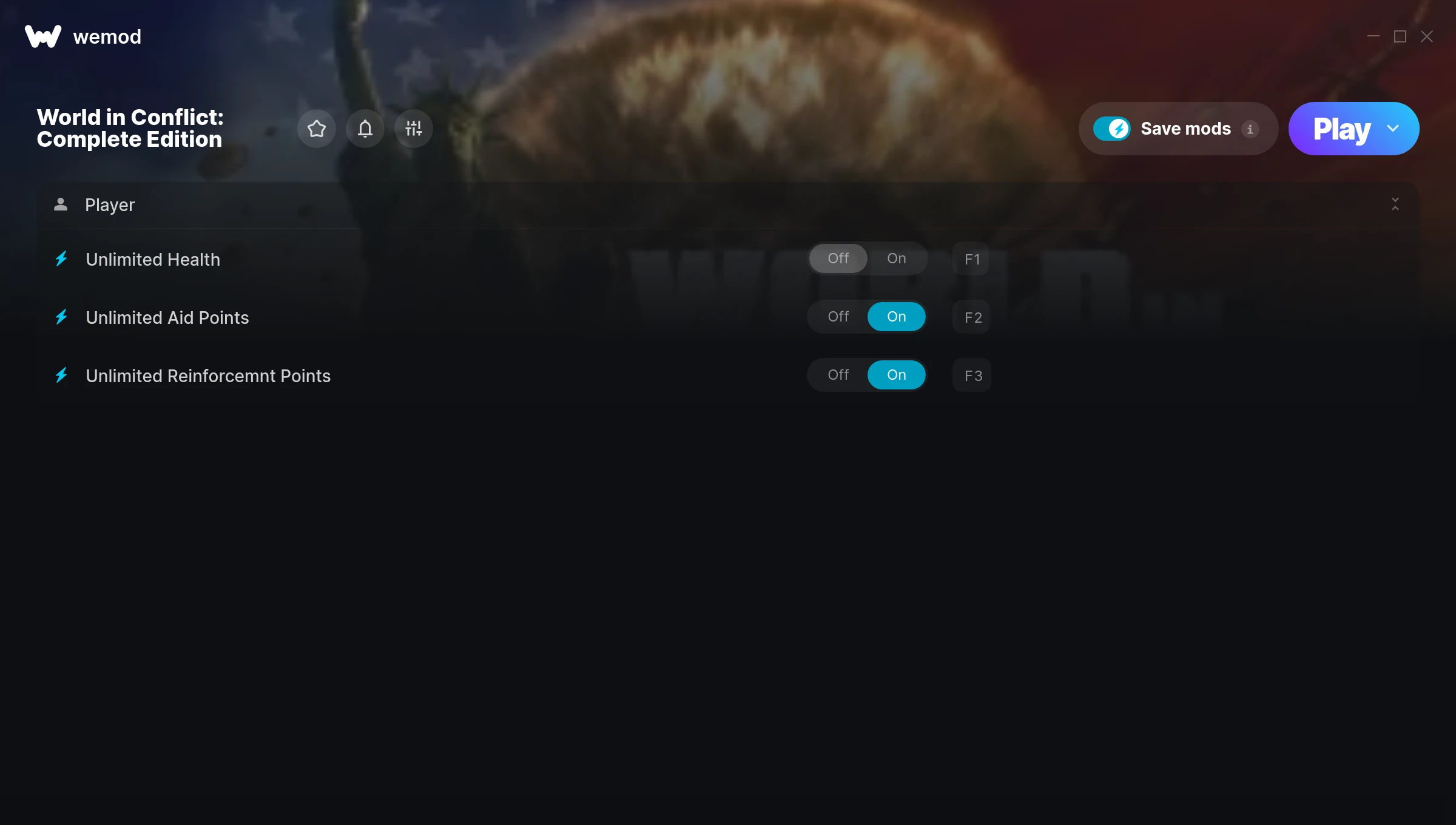 World in Conflict: Complete Edition Trainer screenshot