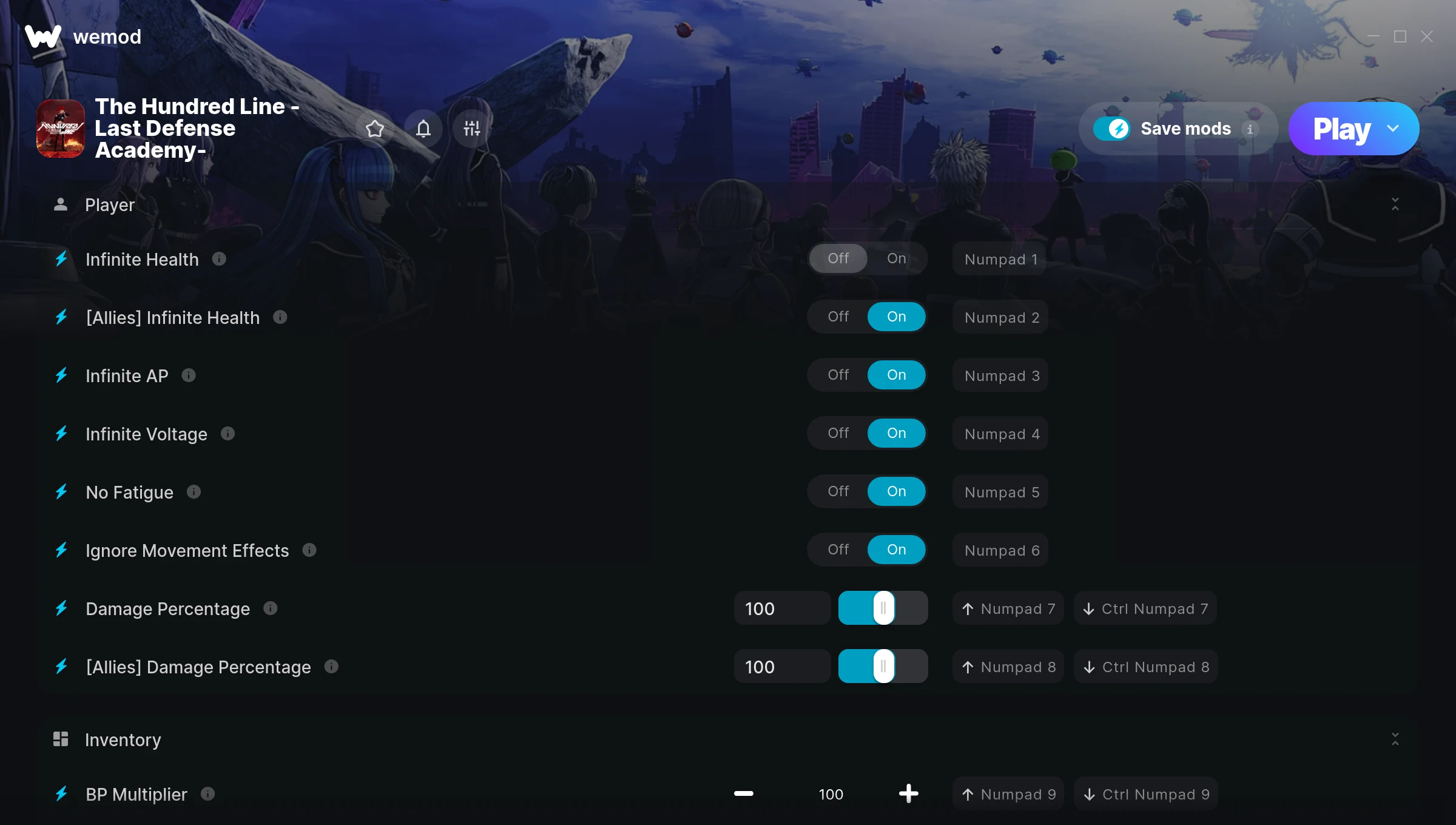 The Hundred Line -Last Defense Academy- Trainer screenshot