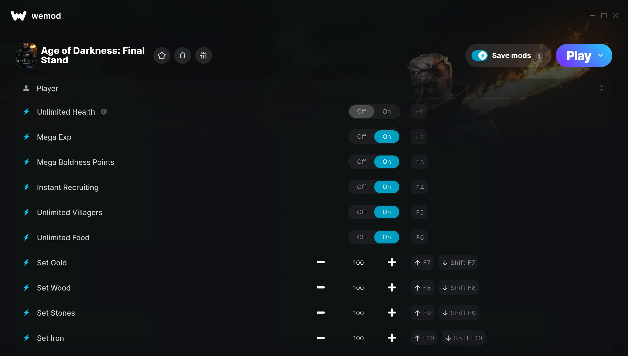 Age of Darkness: Final Stand Trainer screenshot