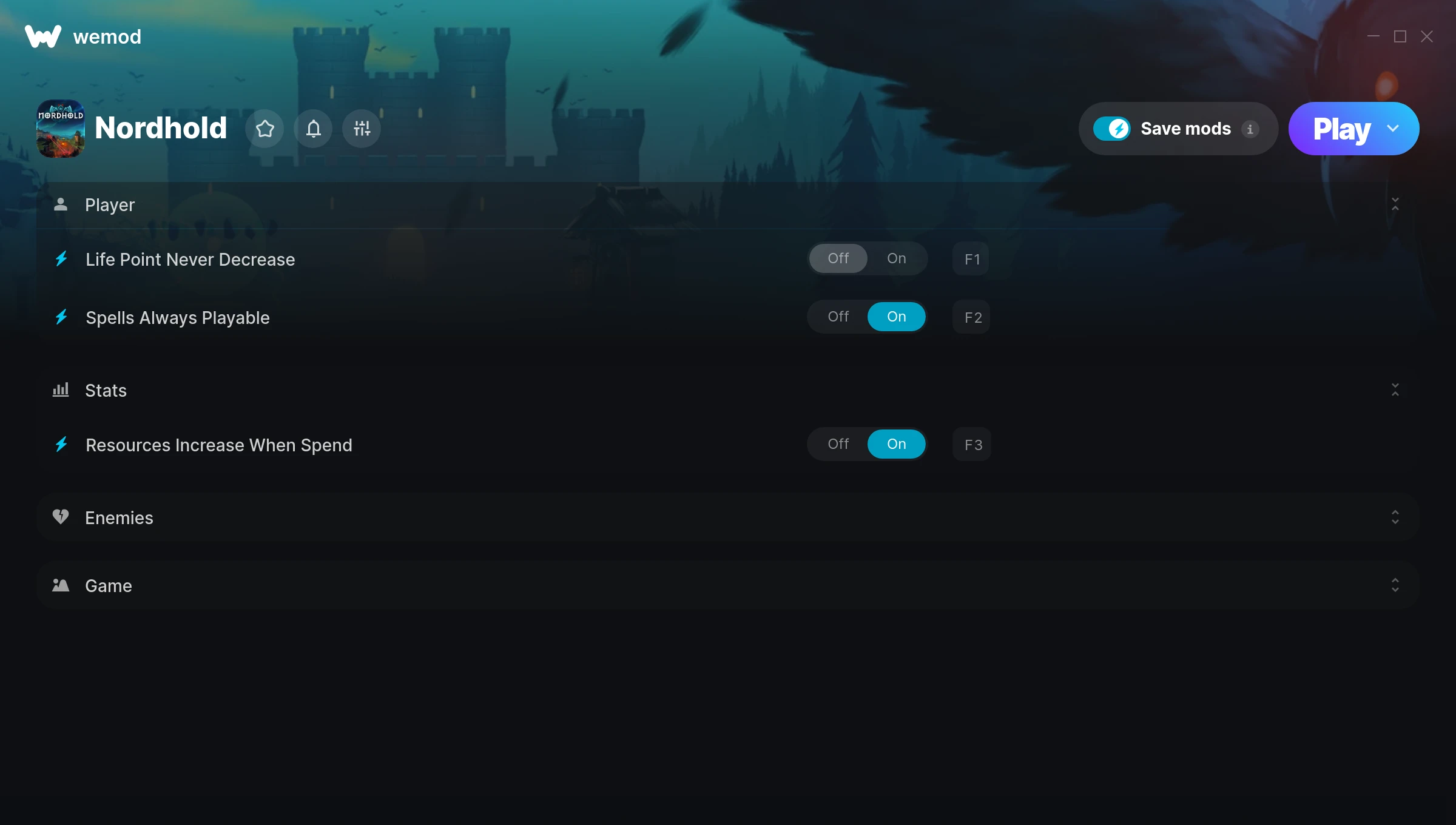 Nordhold Trainer screenshot