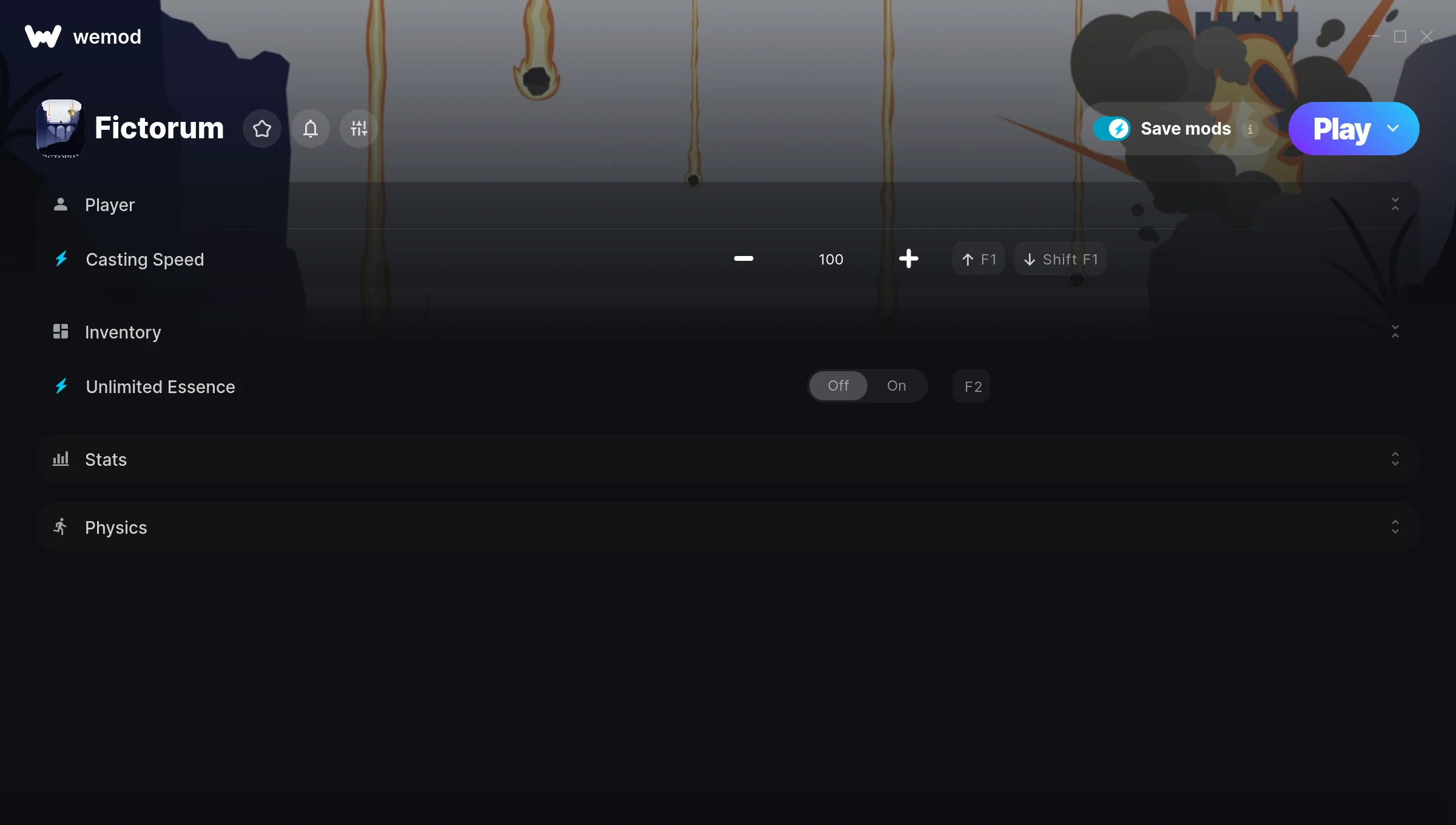 Fictorum Trainer screenshot