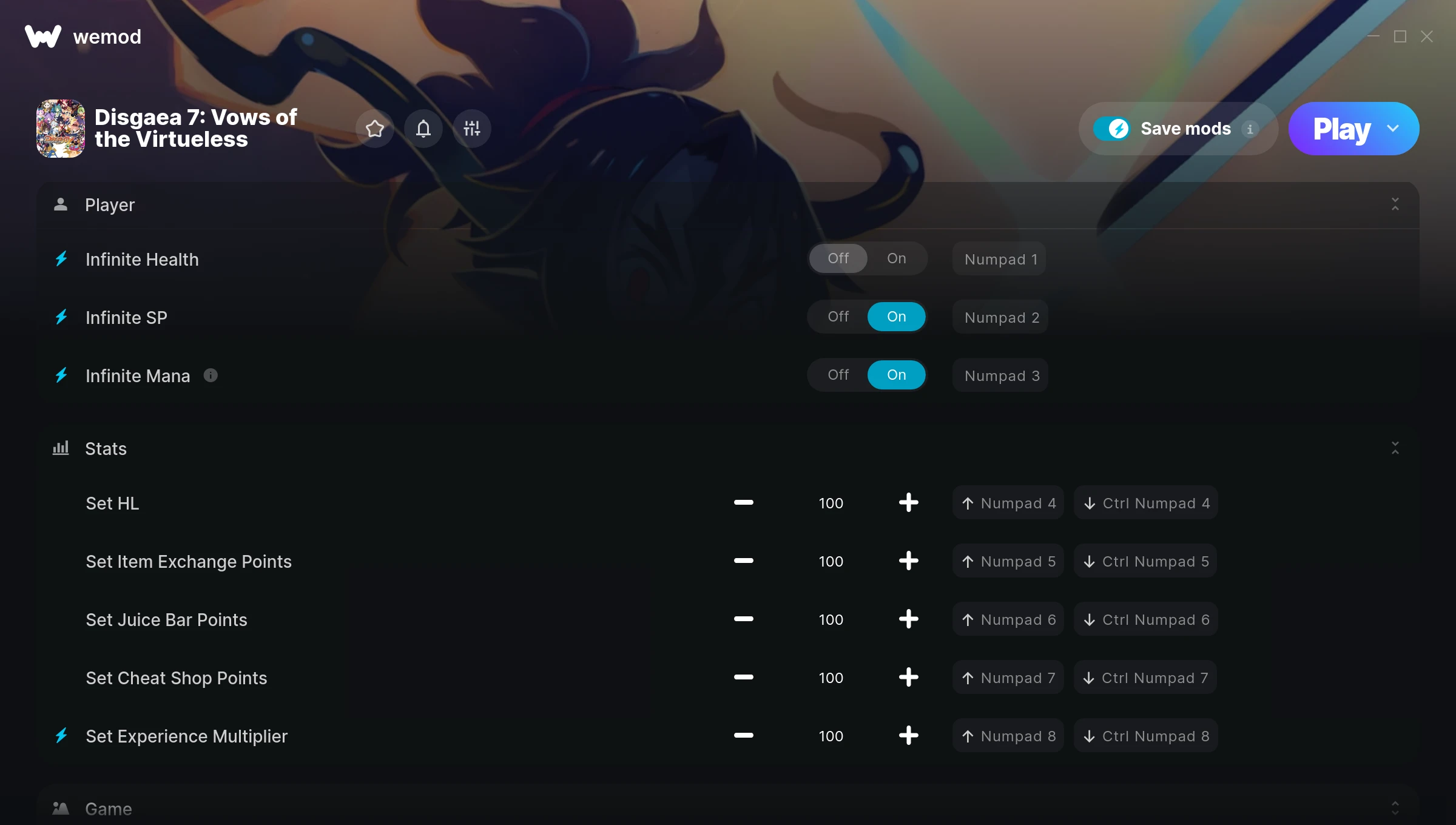 Disgaea 7: Vows of the Virtueless Trainer screenshot