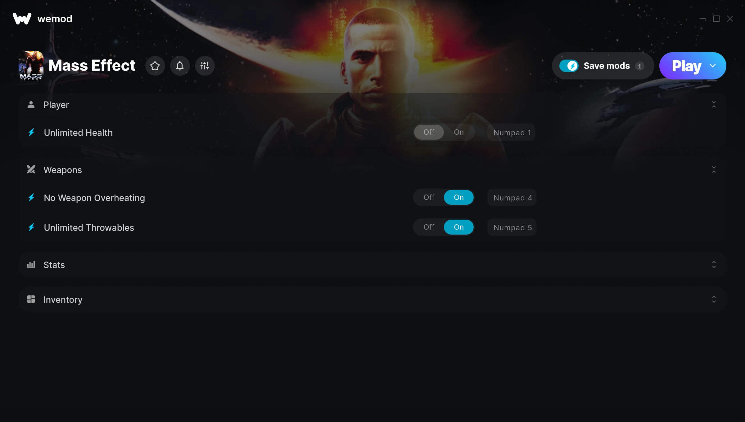 Mass Effect Trainer screenshot