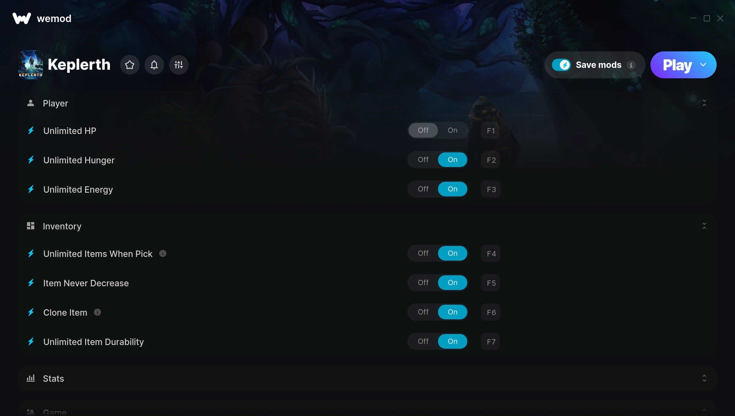 Keplerth Trainer screenshot