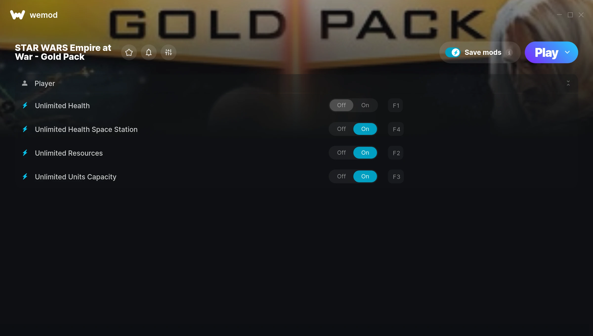 STAR WARS Empire at War - Gold Pack Trainer screenshot