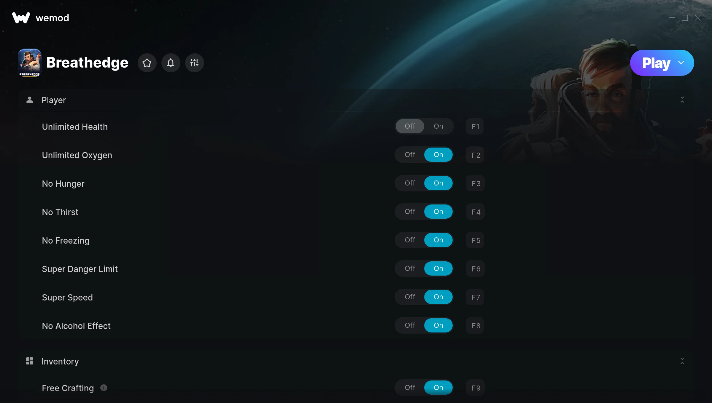 Breathedge Trainer screenshot