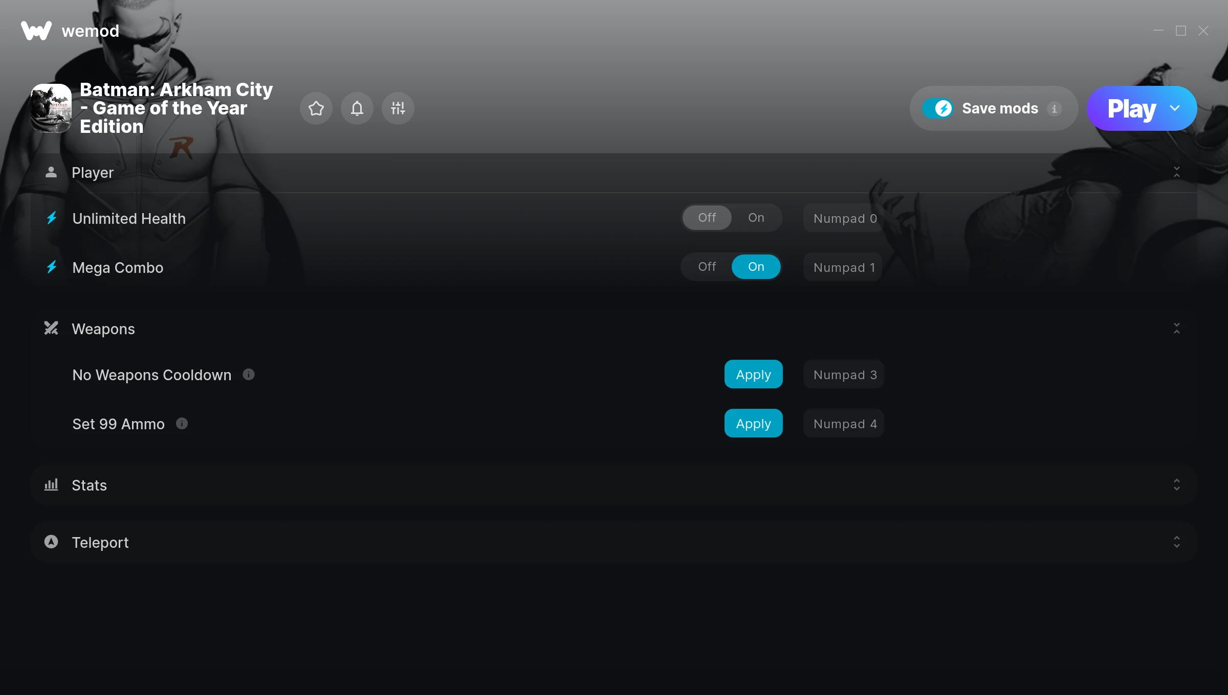 Batman: Arkham City - Game of the Year Edition Trainer screenshot