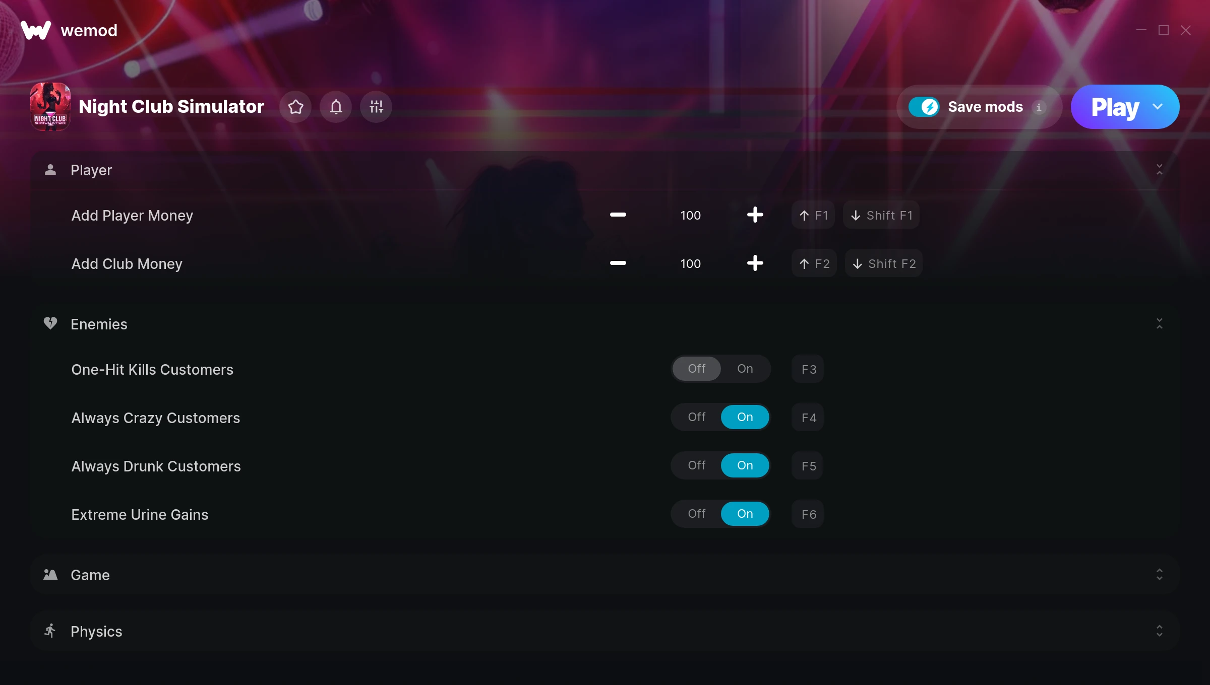 Night Club Simulator Trainer screenshot