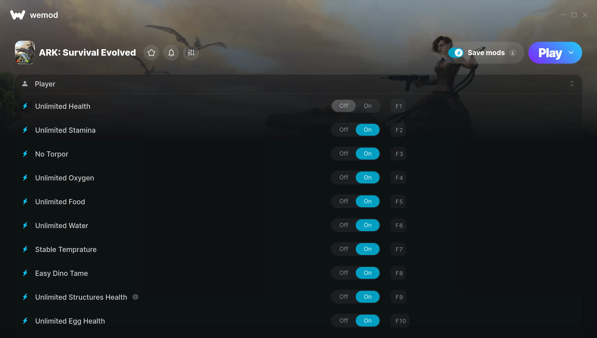 Ark Survival Evolved Trainer screenshot