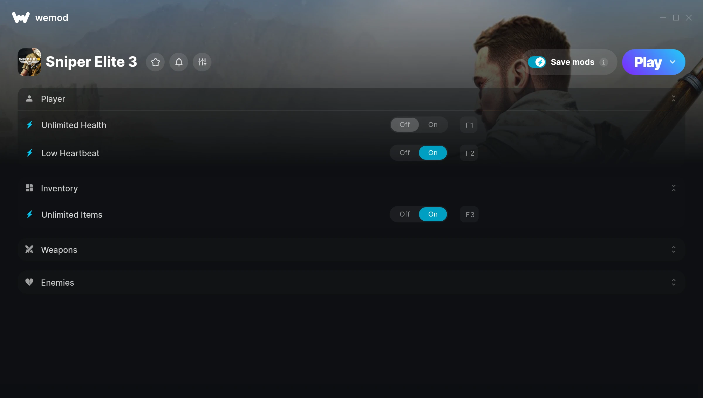 Sniper Elite 3 Trainer screenshot