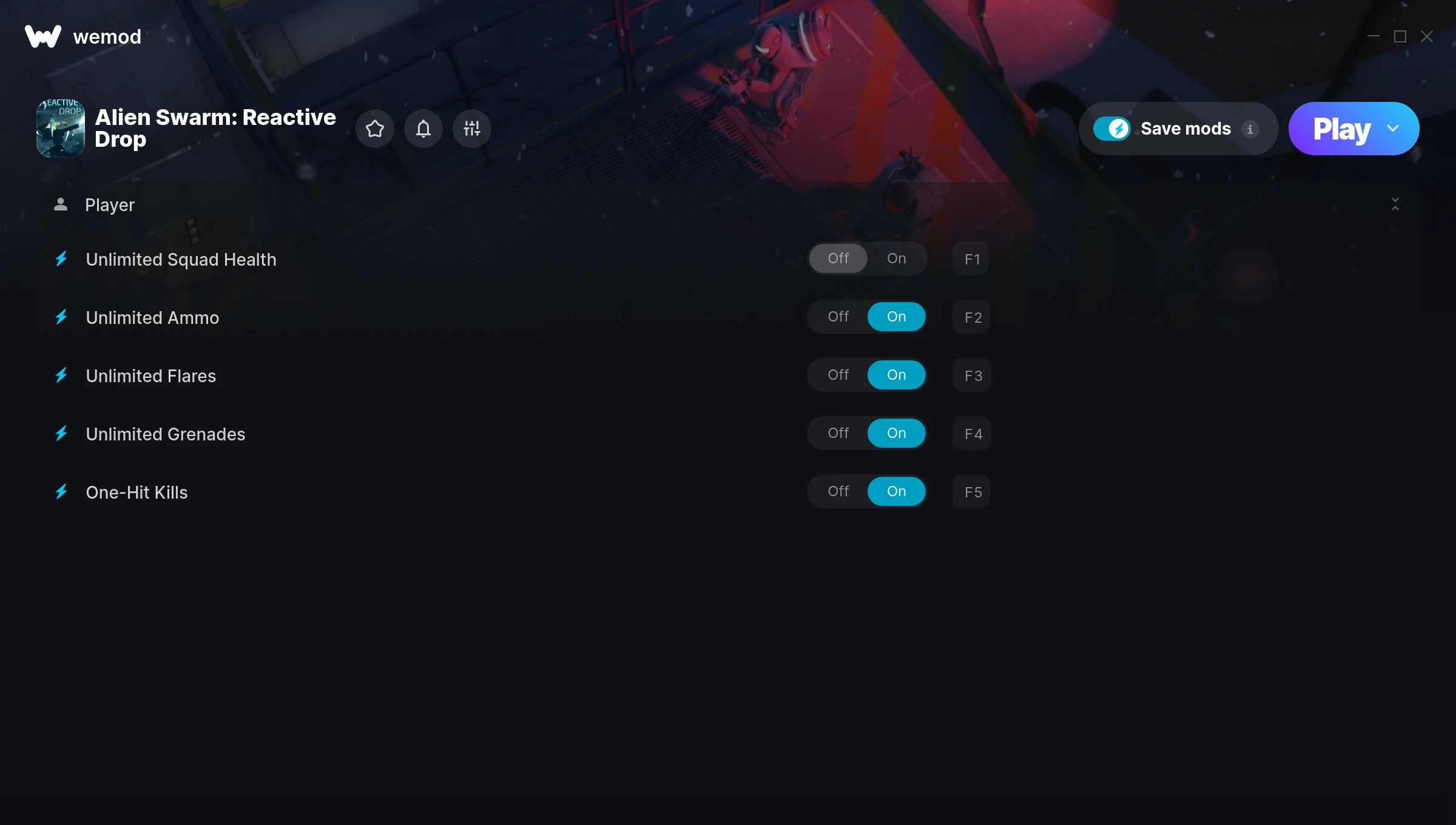 Alien Swarm: Reactive Drop Trainer screenshot