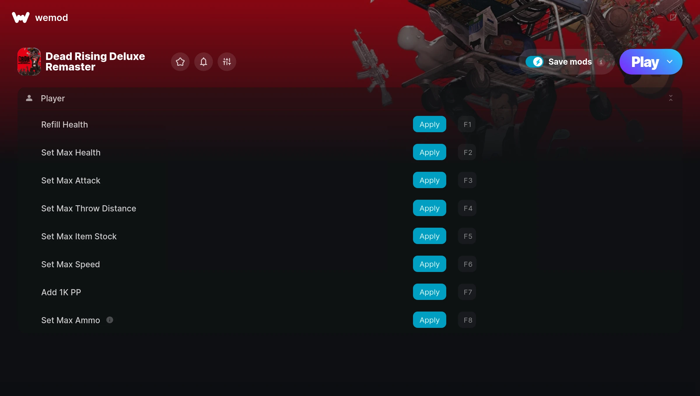 Dead Rising Deluxe Remaster Trainer screenshot