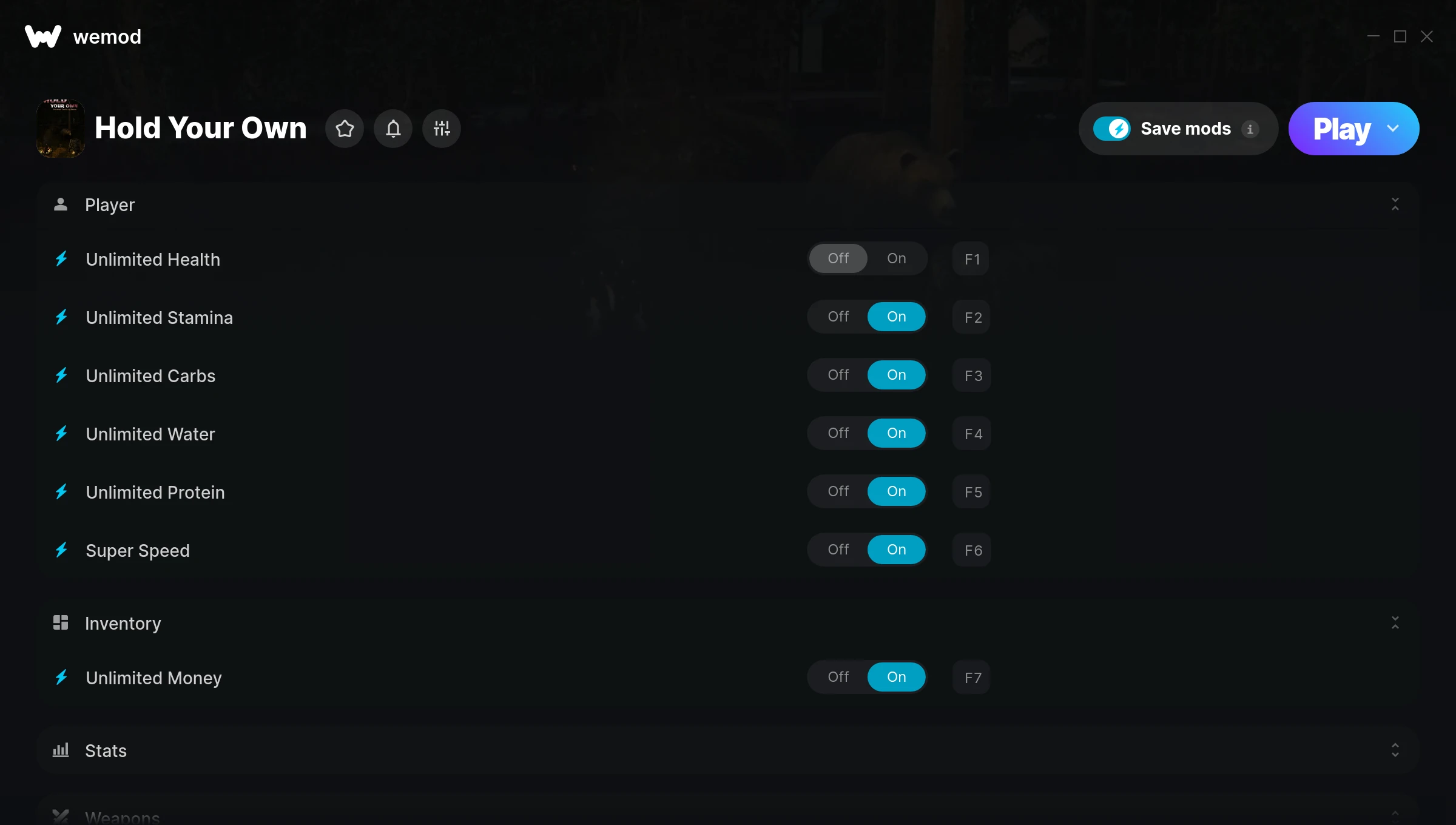 Hold Your Own Trainer screenshot