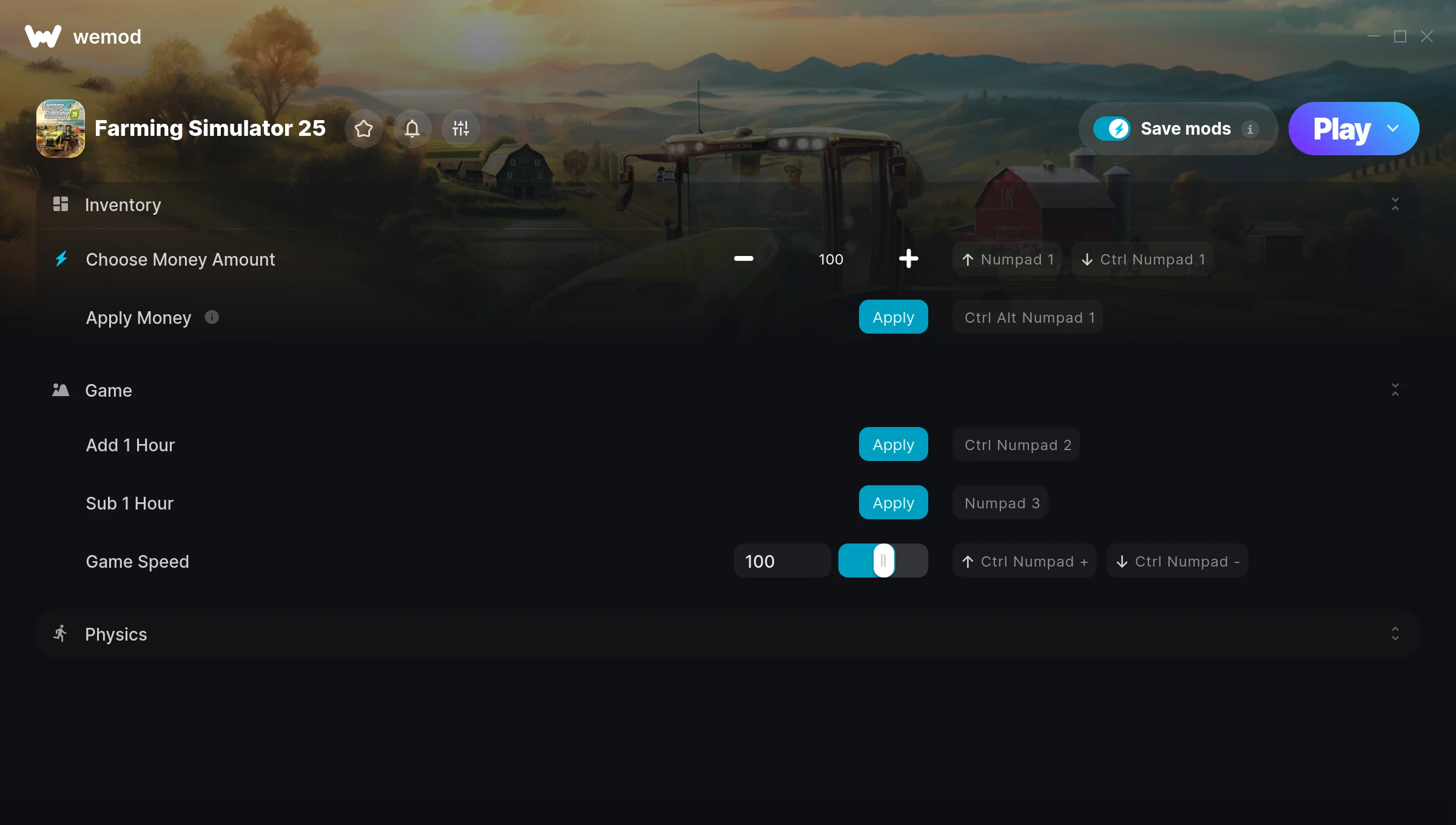 Farming Simulator 25 Trainer screenshot