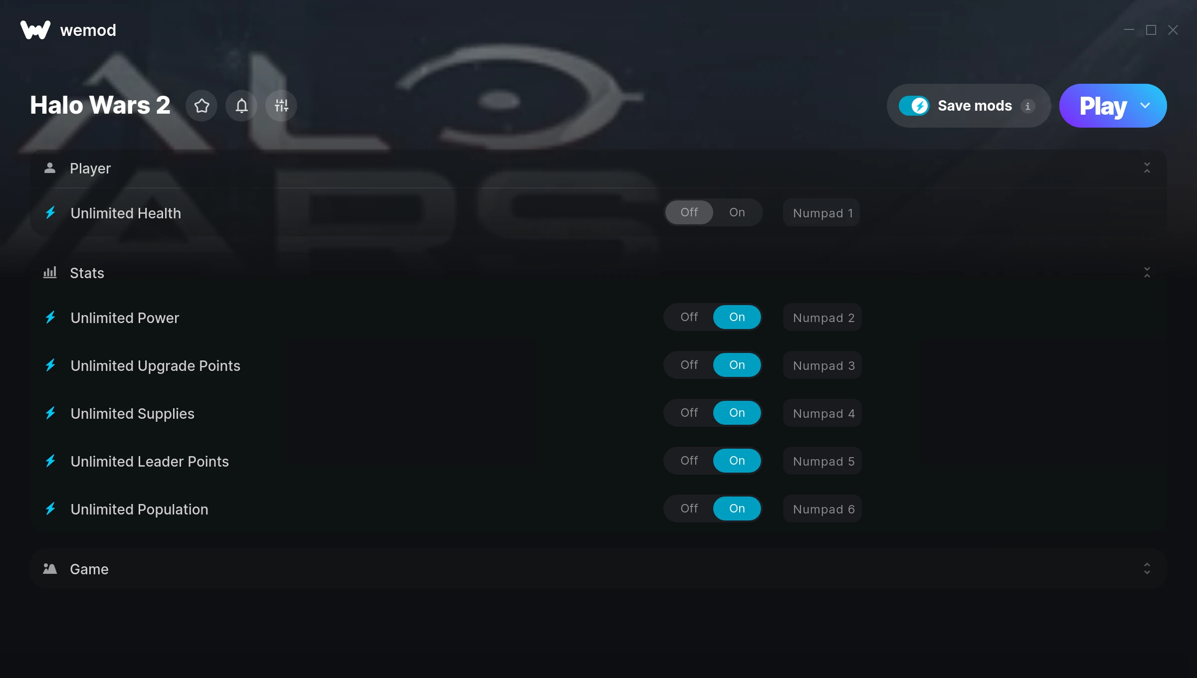 Halo Wars 2 Trainer screenshot