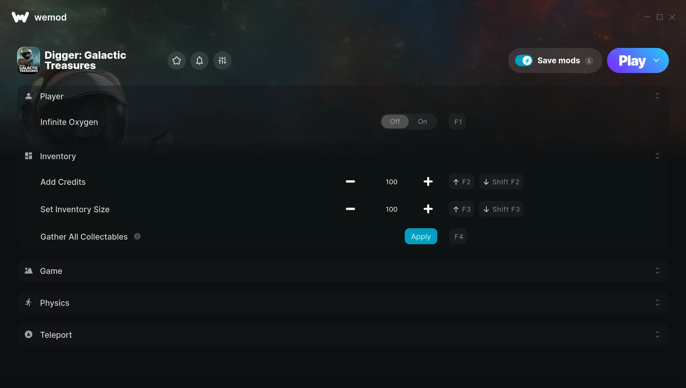 Digger: Galactic Treasures Trainer screenshot