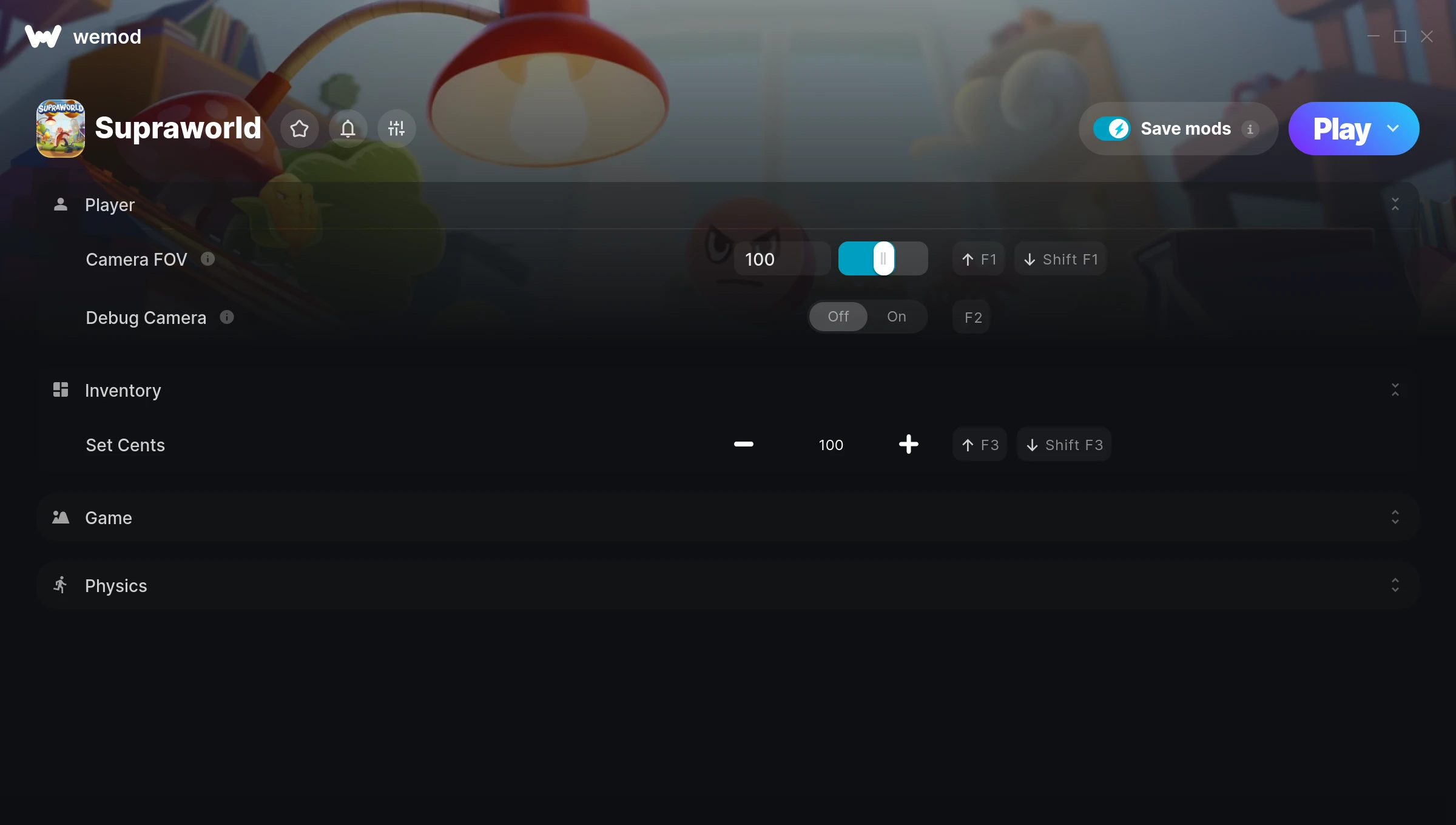 Supraworld Trainer screenshot