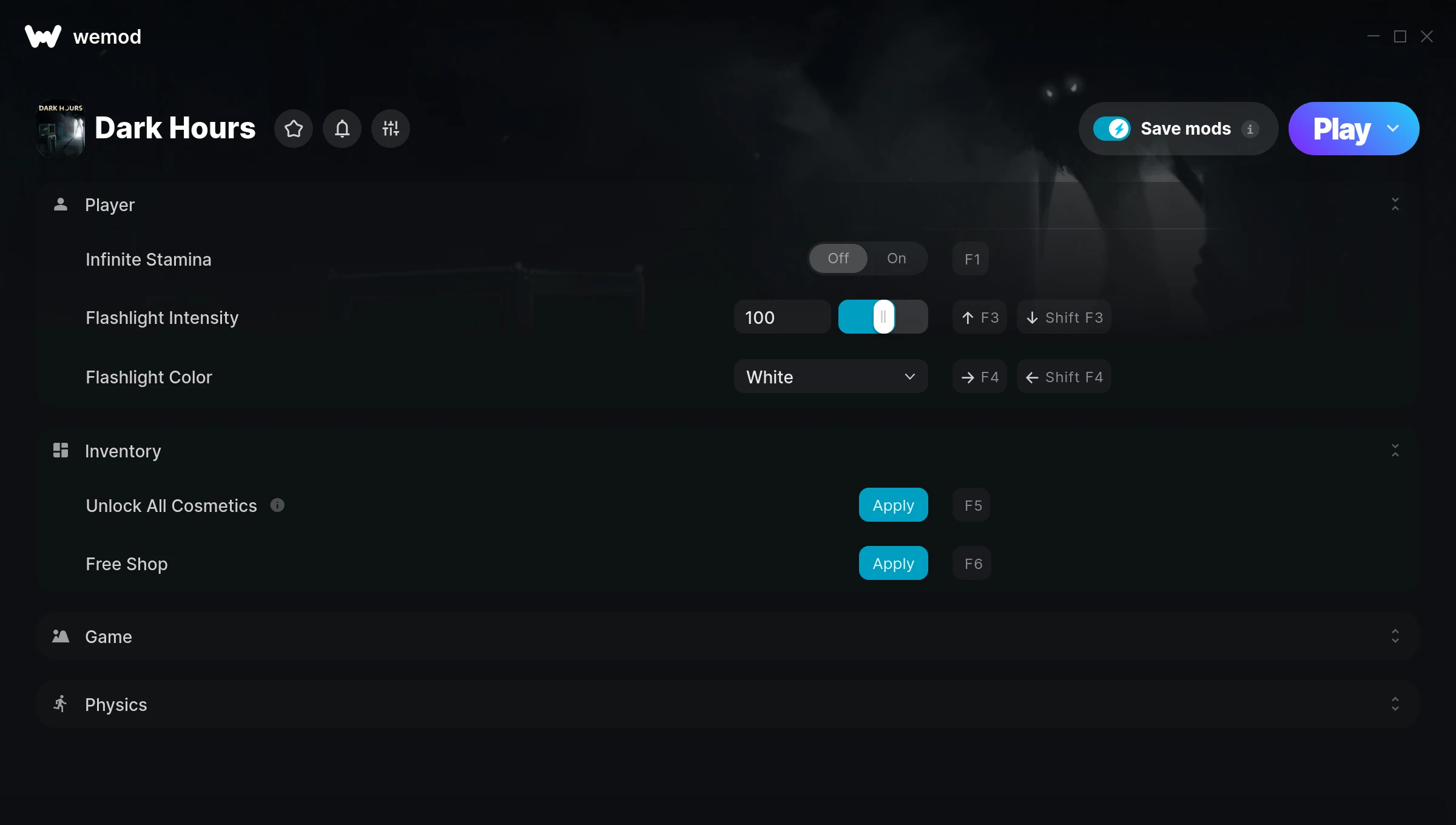 Dark Hours Trainer screenshot