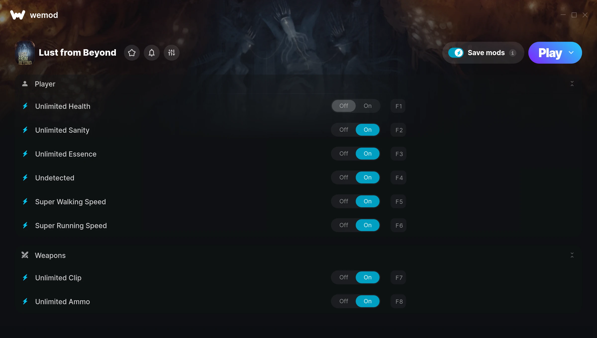 Lust from Beyond Trainer screenshot