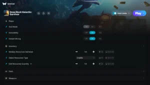 Deep Rock Galactic Survivor Trainer screenshot