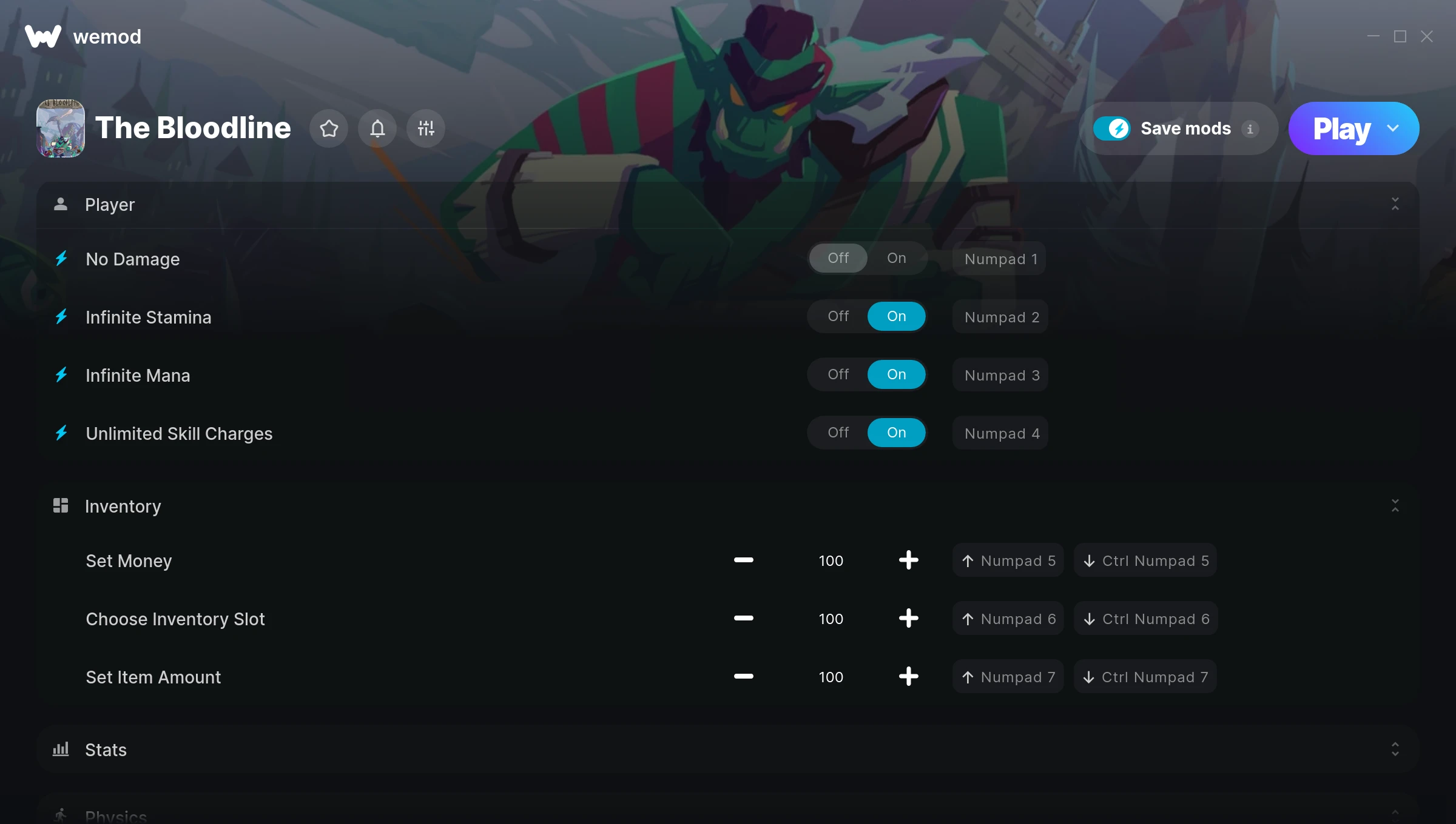 The Bloodline Trainer screenshot