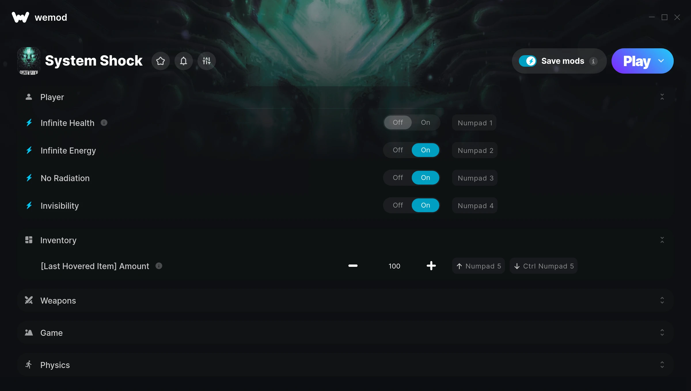 System Shock Trainer screenshot