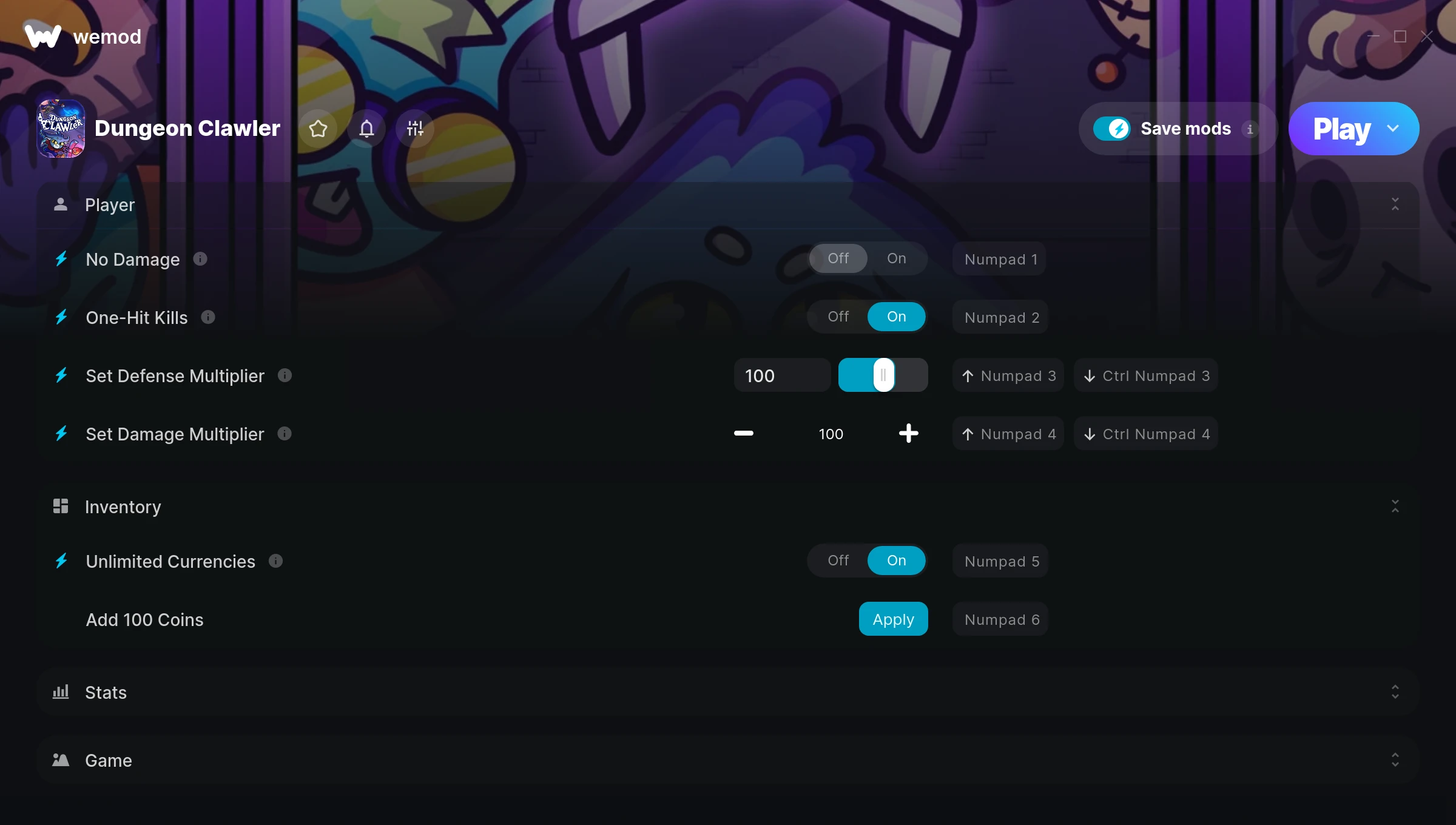 Dungeon Clawler Trainer screenshot