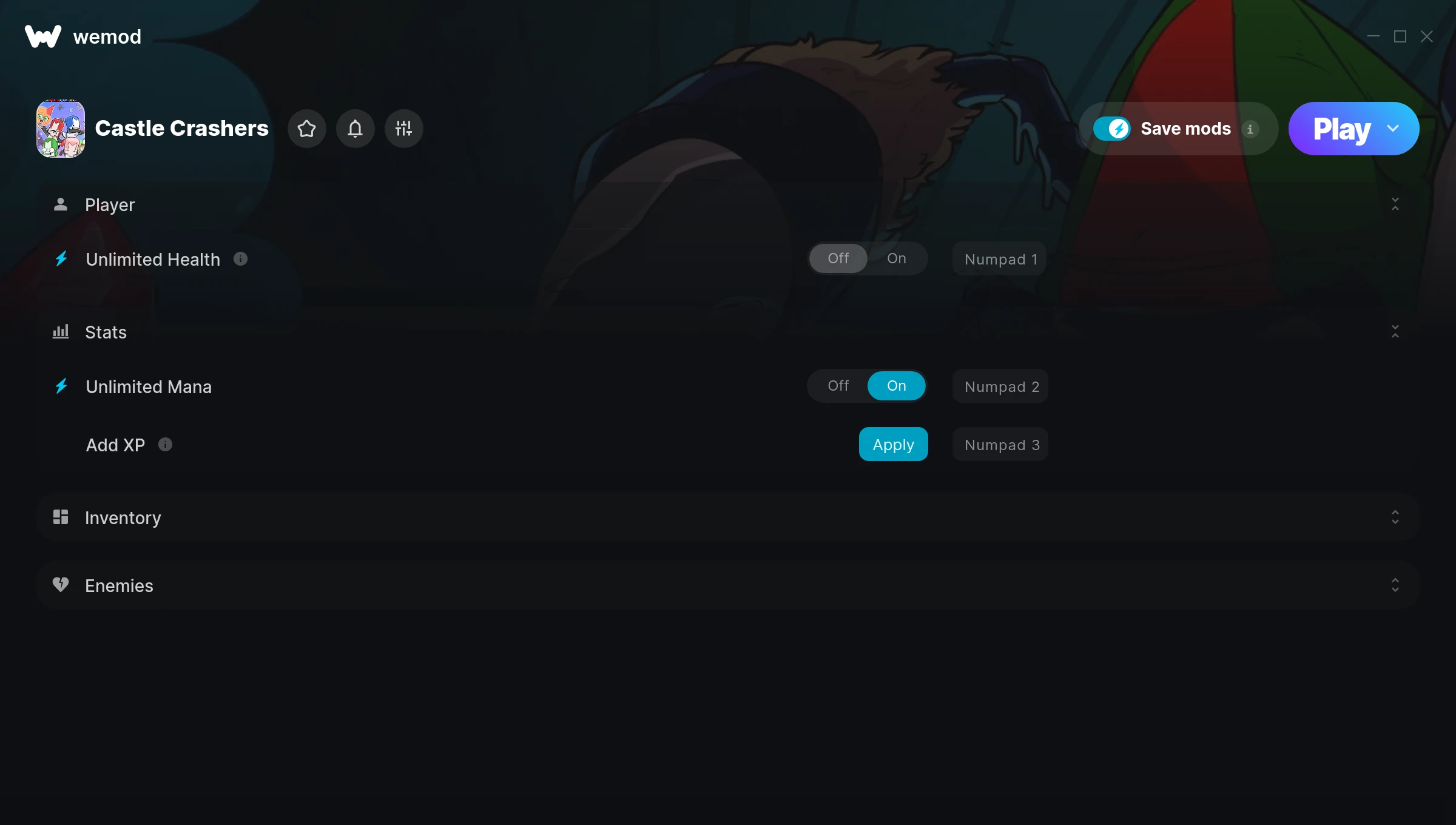 Castle Crashers Trainer screenshot