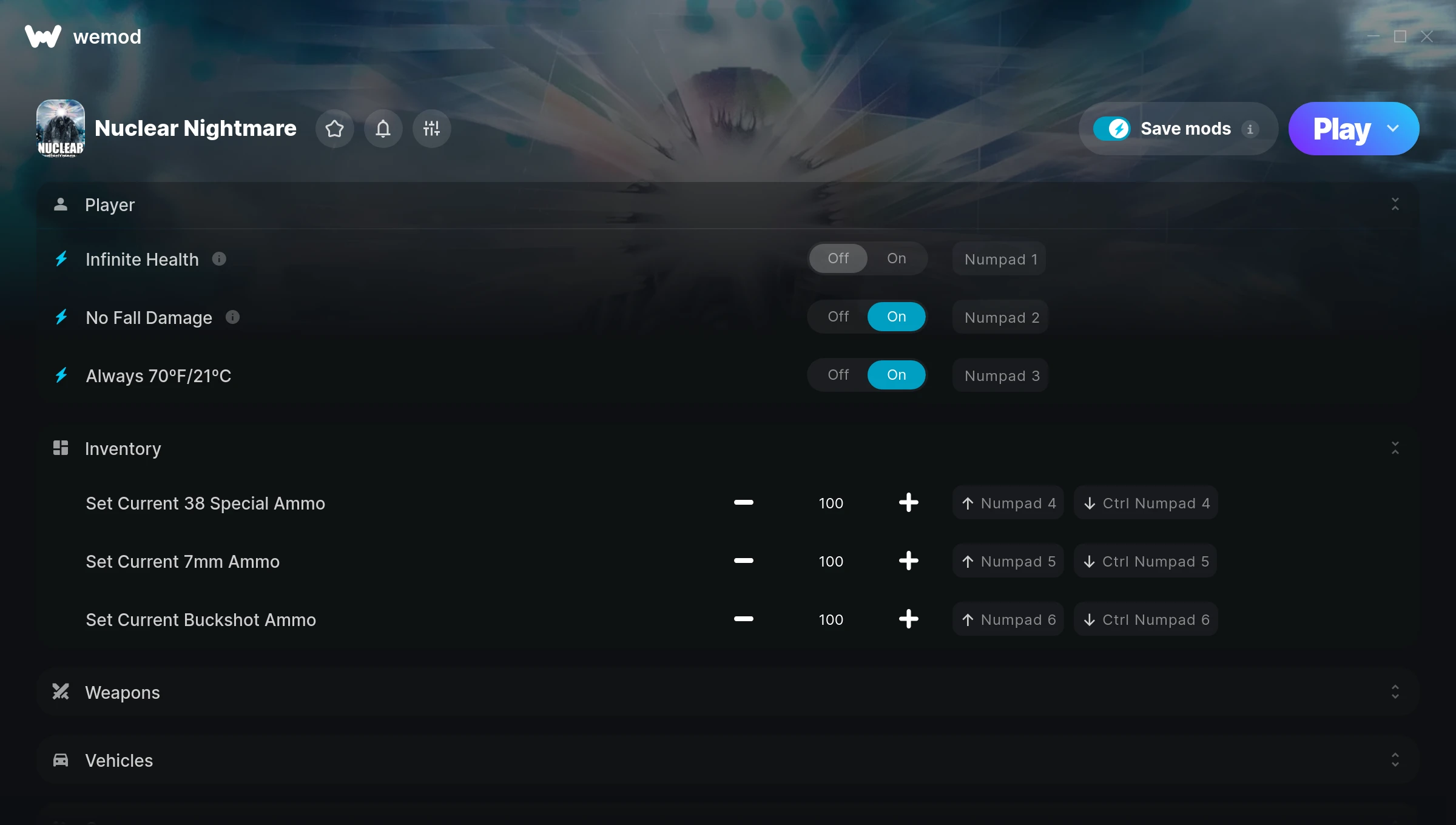 Nuclear Nightmare Trainer screenshot
